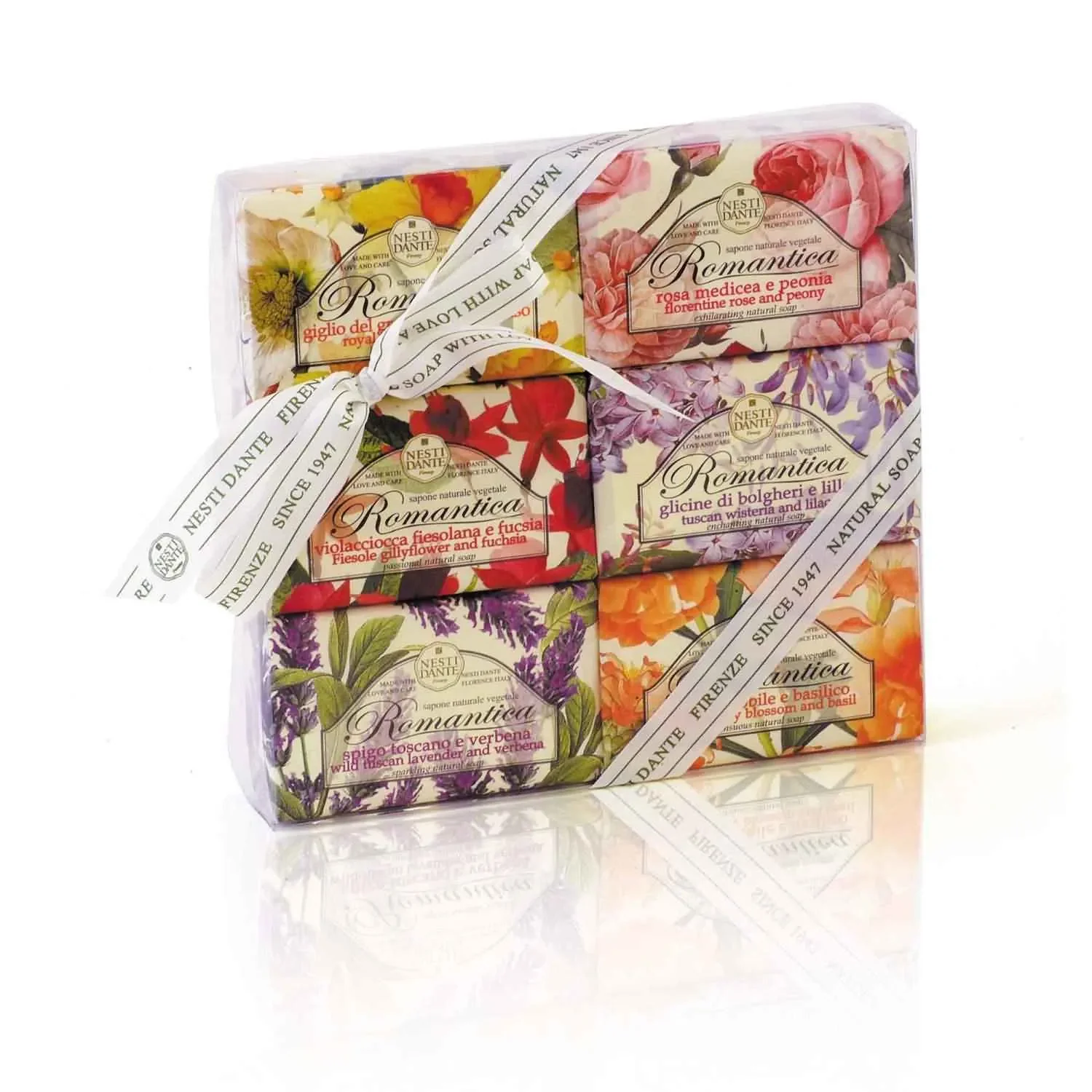 Zeep set, Romantische zeep, 6 x 150g, Luxe zeep