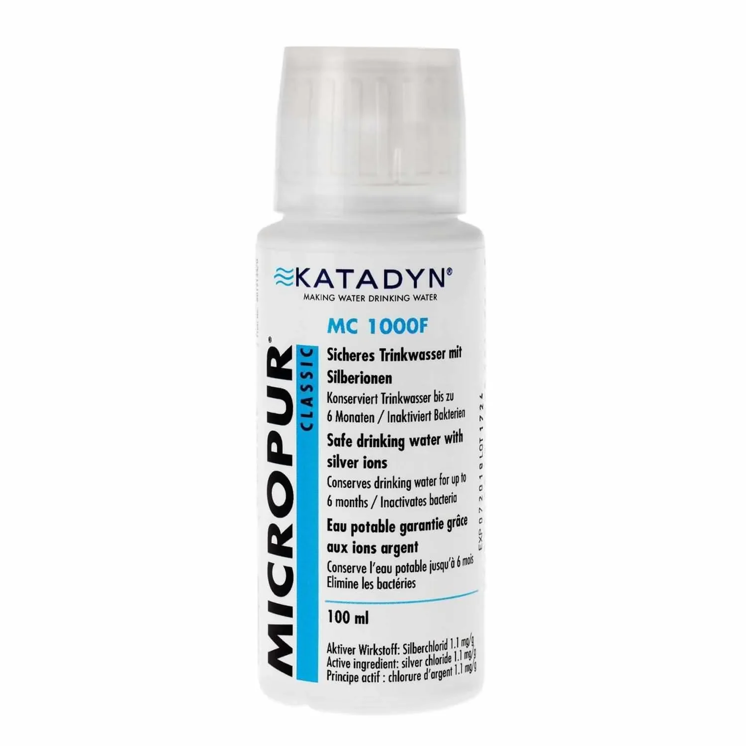 "Waterdesinfectie, water zuiveren, drinkwater zuiveren, 100ml image"