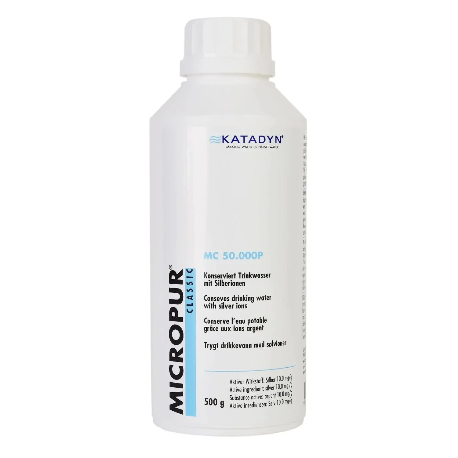 "Waterdesinfectie, water zuiveren, KATADYN Micropur Classic MC 50000P, 500g poeder image"