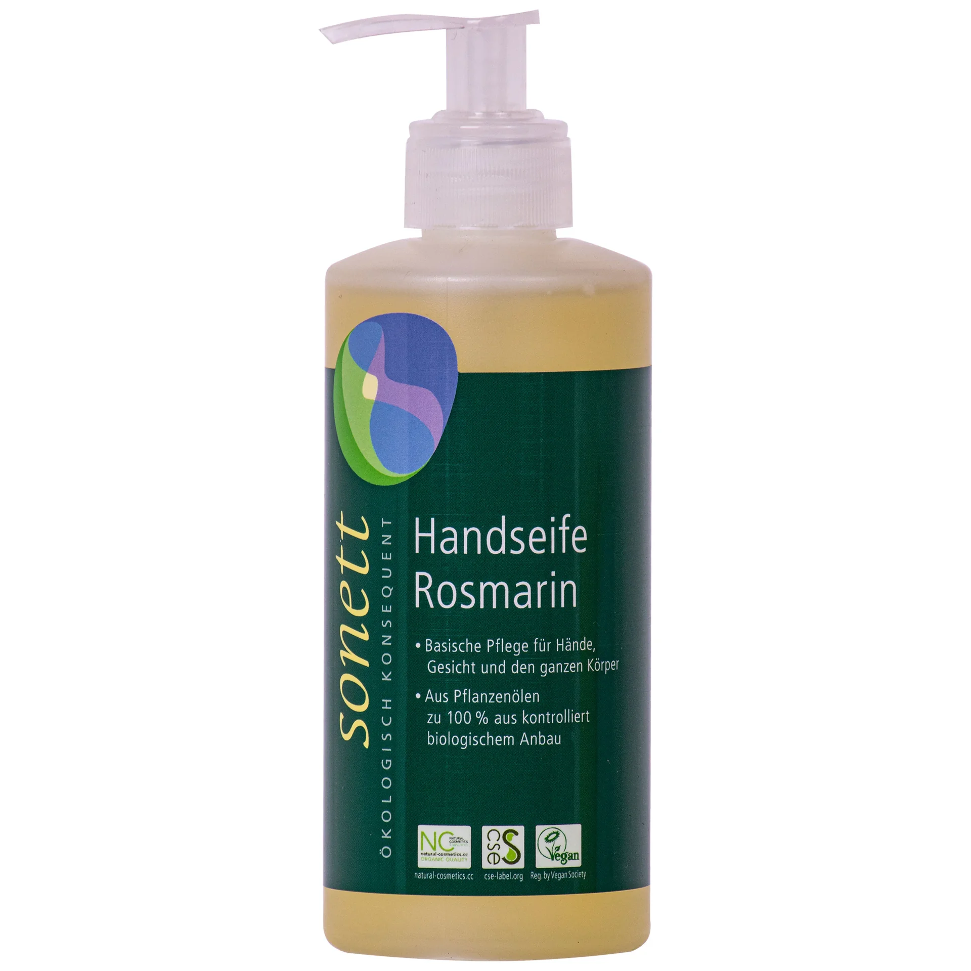 "Handzeep, rozemarijn, SONETT Handseife 300ml Spender, natuurlijke handzeep image"