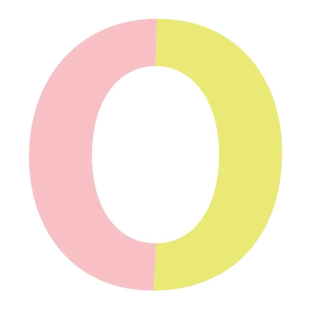 "Lilipinso muursticker Happy letter O image"