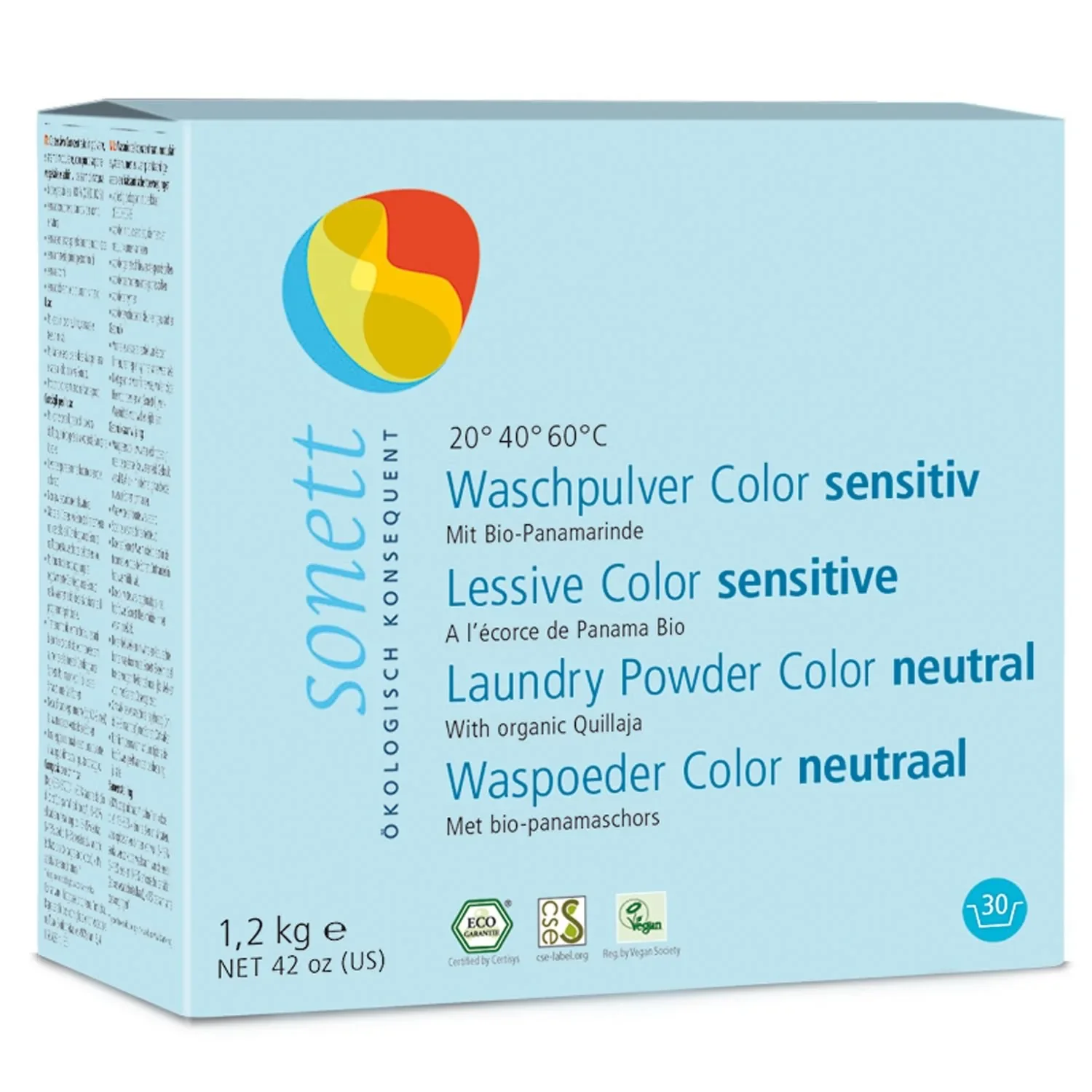 Wasmiddel color 1,2 kg, sensitief wasmiddel, waspoeder color