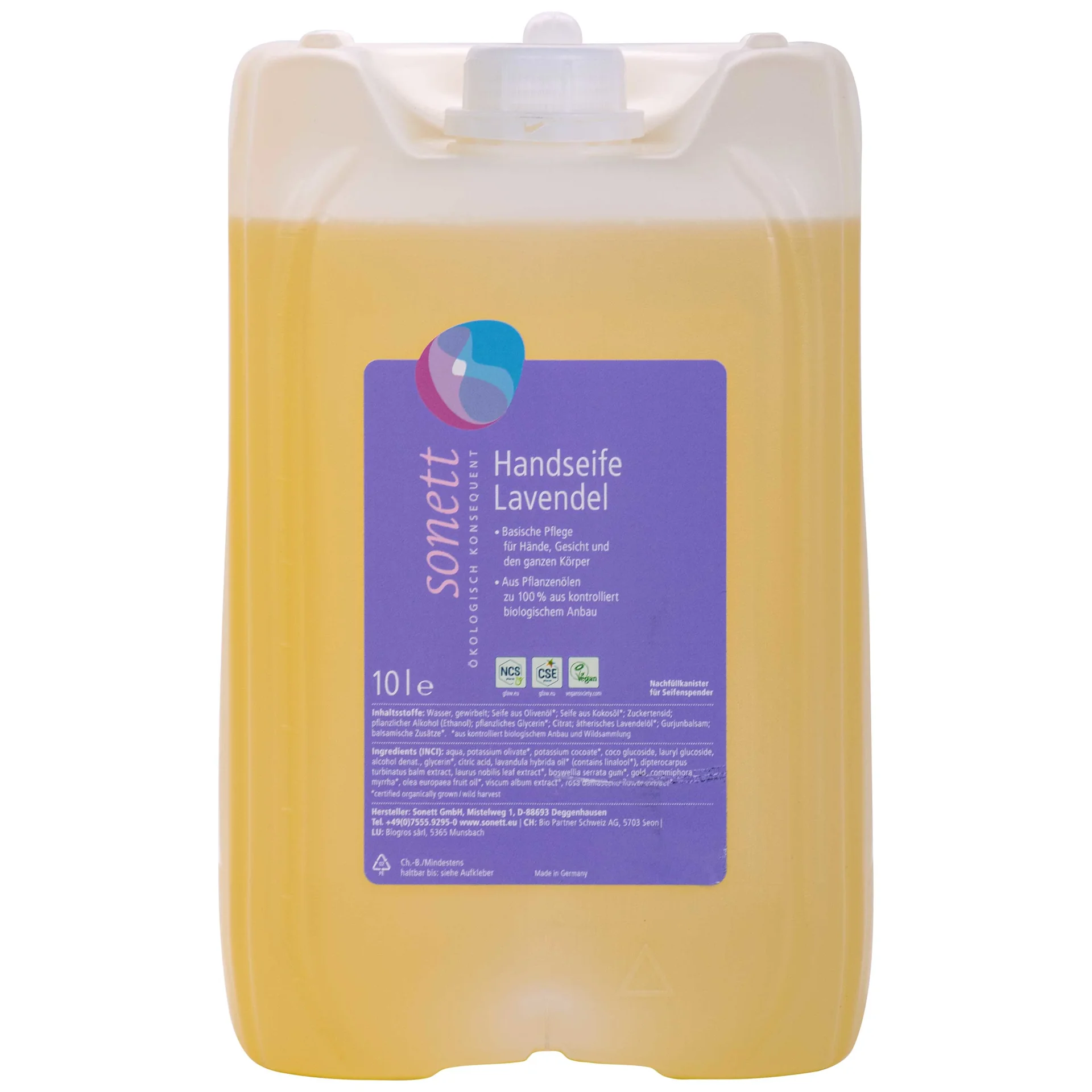 "Handzeep lavendel 10 liter, navulling handzeep, grootverpakking handzeep image"