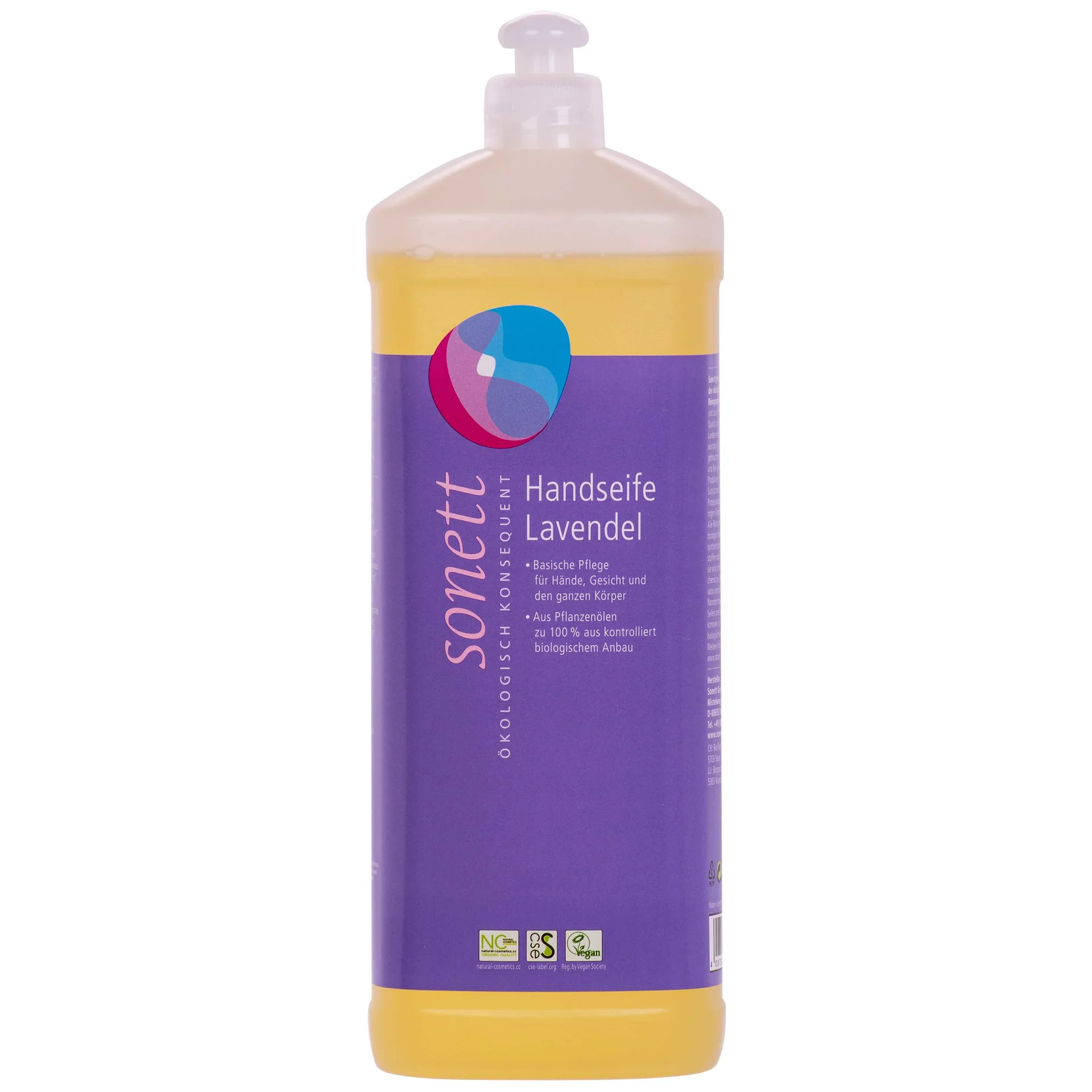 "Handzeep navulling, Lavendel, 1 liter, Natuurlijke handzeep, Eco navulverpakking image"