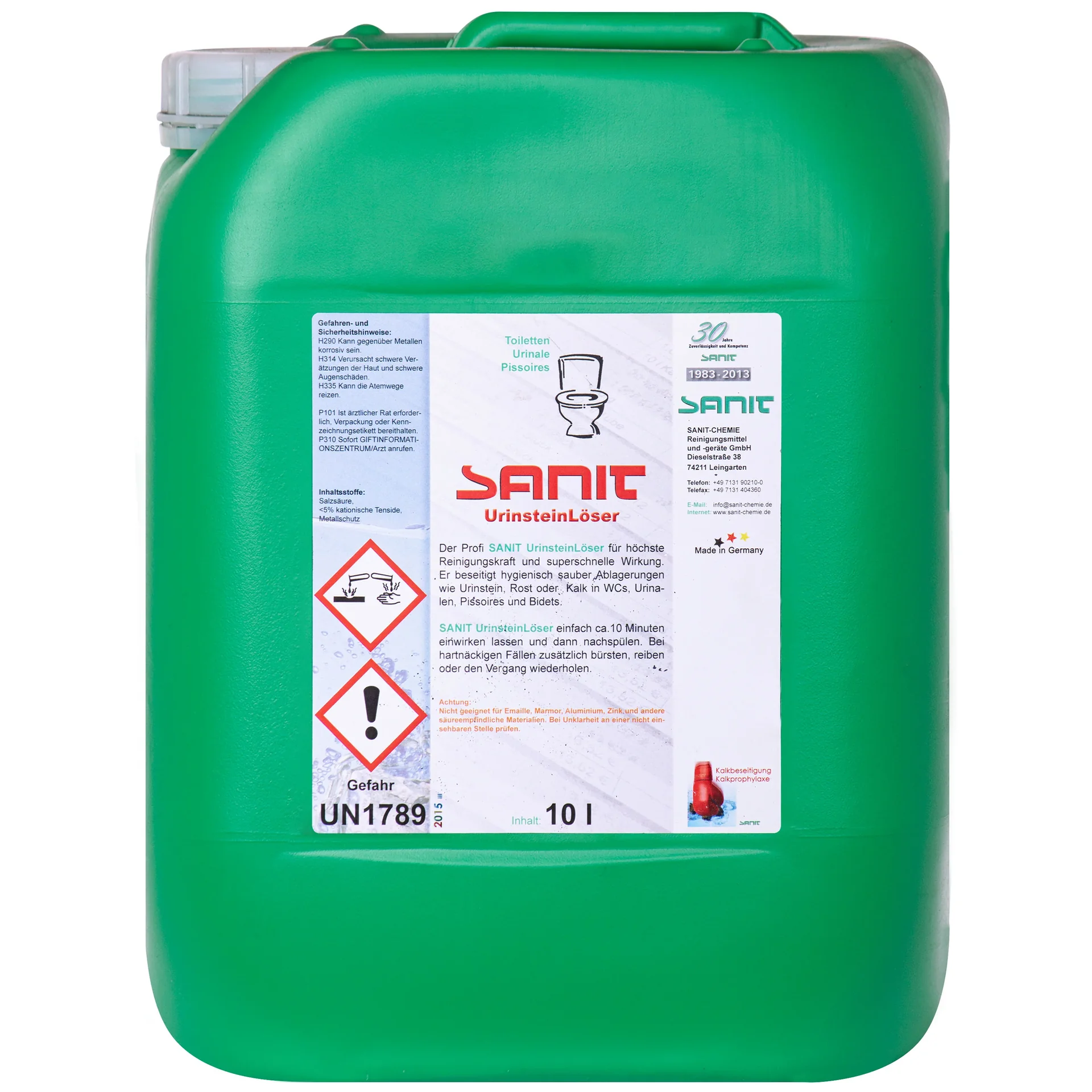 "Urinesteen verwijderaar 10 Liter, Urinesteen oplosser, Toilet reiniger urinesteen image"