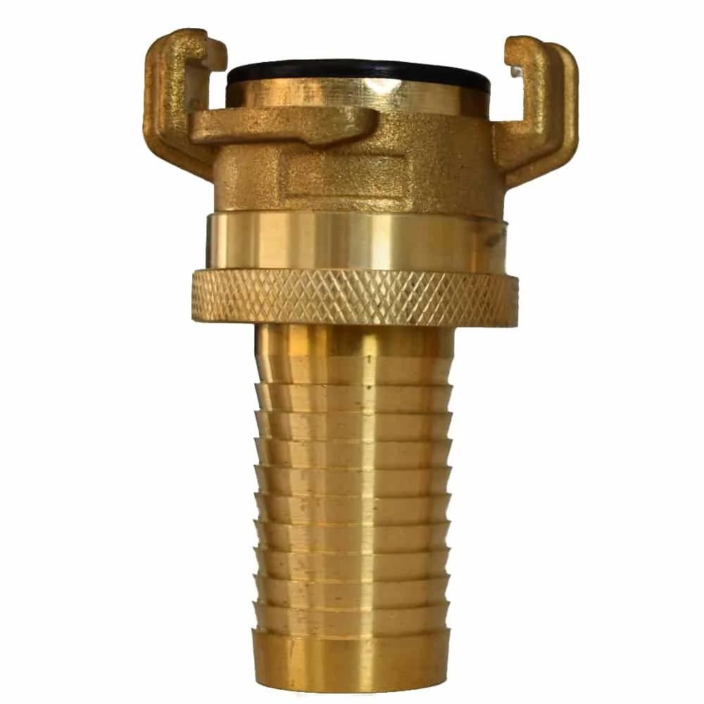 "Messing Zuigkoppeling 1 inch met Contramoer - Robuust en Betrouwbaar image"