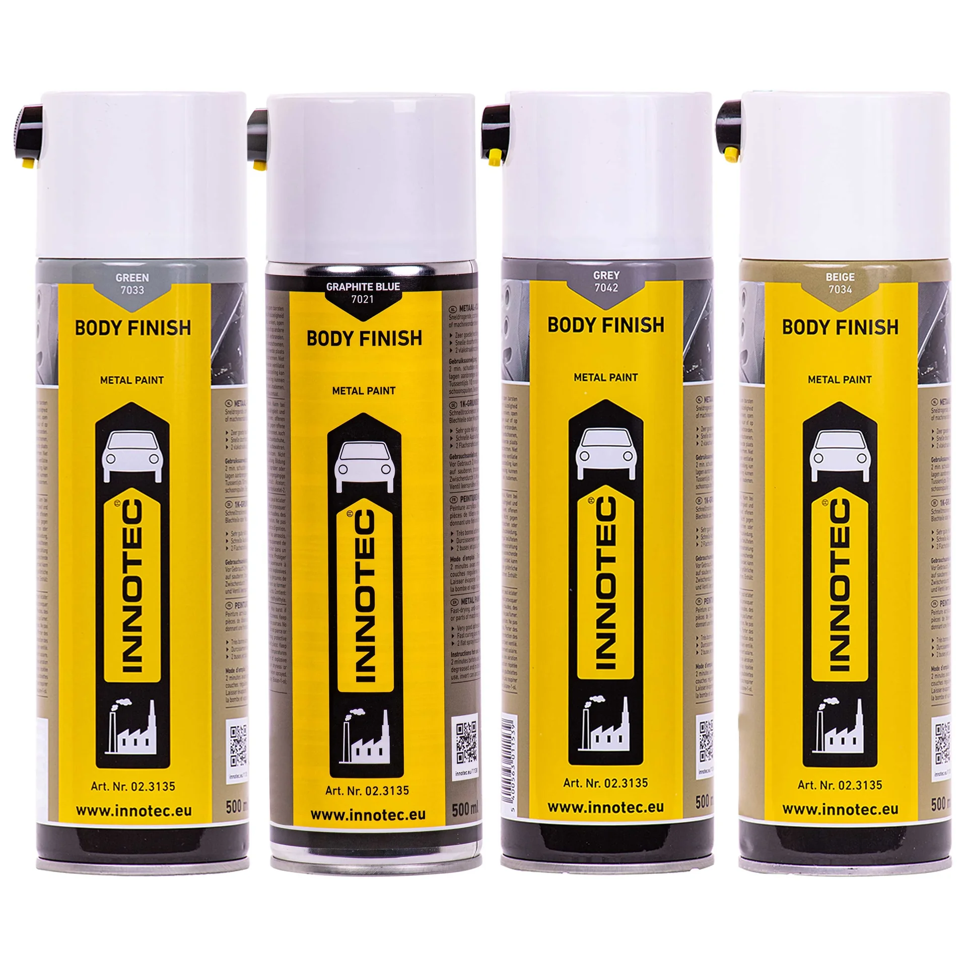 "Carrosserielak, Autolak spuitbus, 500 ml lak, carrosserie lak in verschillende kleuren image"
