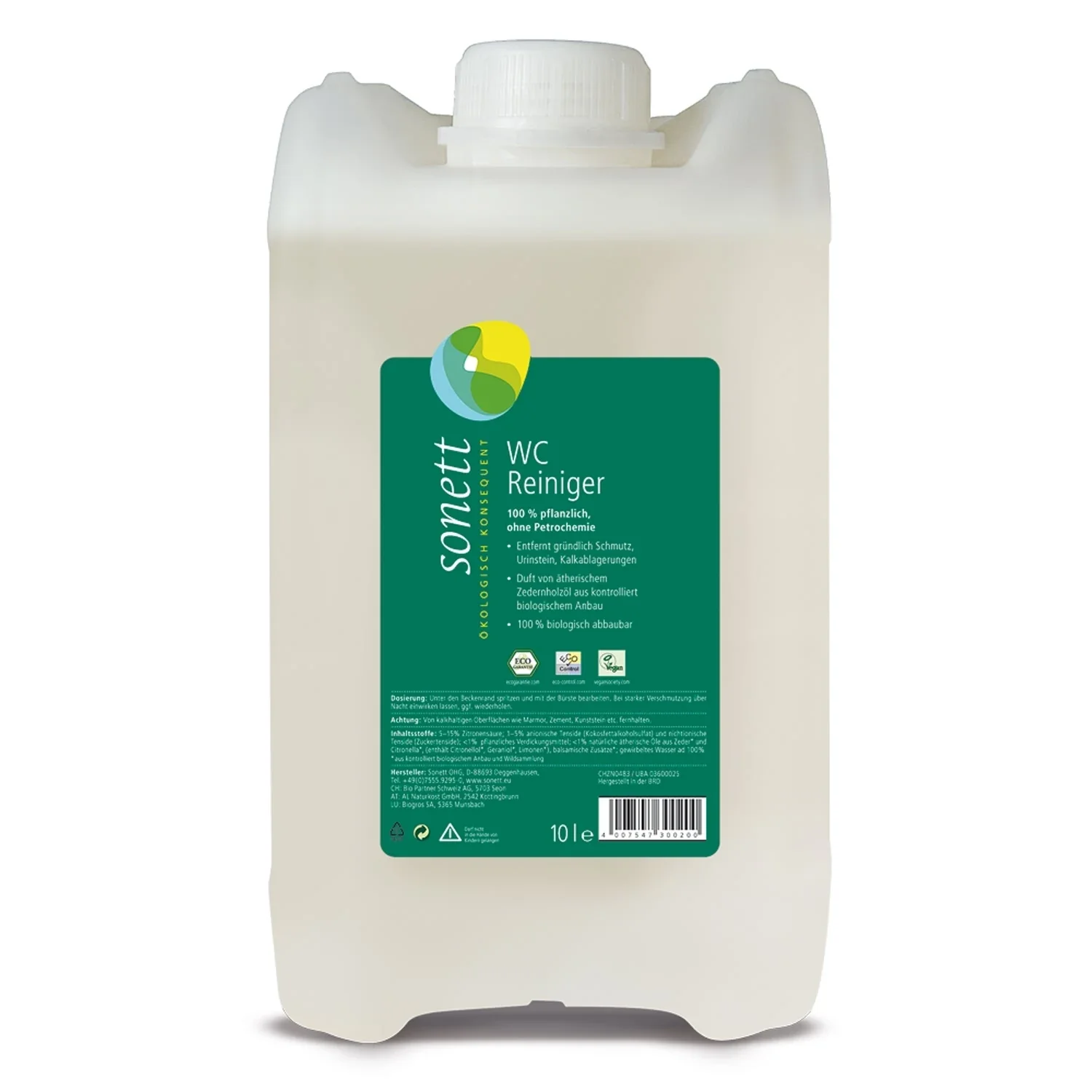 "WC Reiniger 10 Liter, Zeder-Citronella, natuurlijke toilet reiniger image"