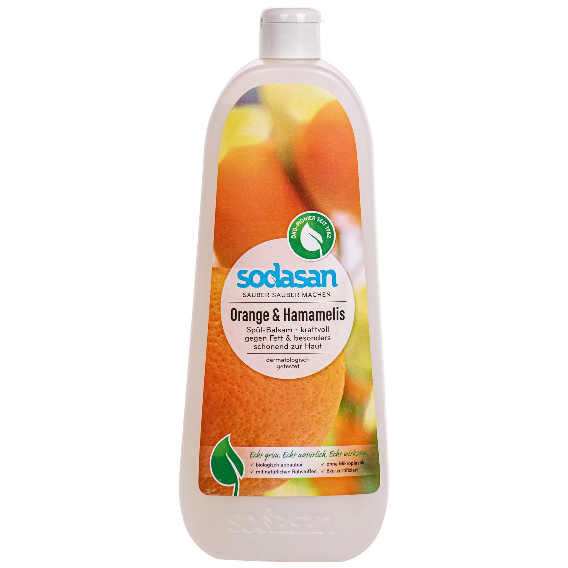 "Afwasmiddel natuurlijk, SODASAN Spülmittel Balsam Orange & Hamamelis 1 Liter, ecologisch afwasmiddel image"