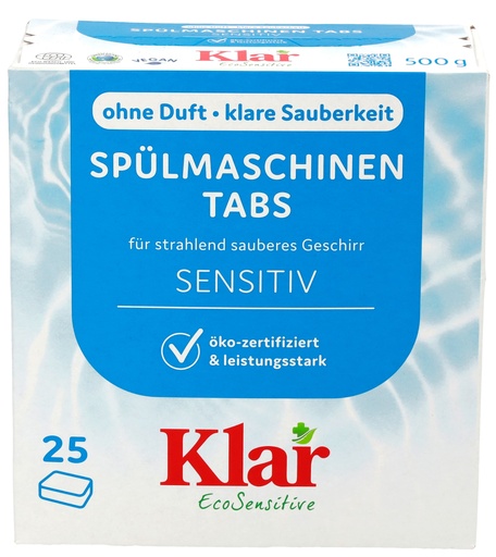 "Vaatwastabletten, 25 Tabs á 20 g, afwasmachine tabletten, natuurlijk image"