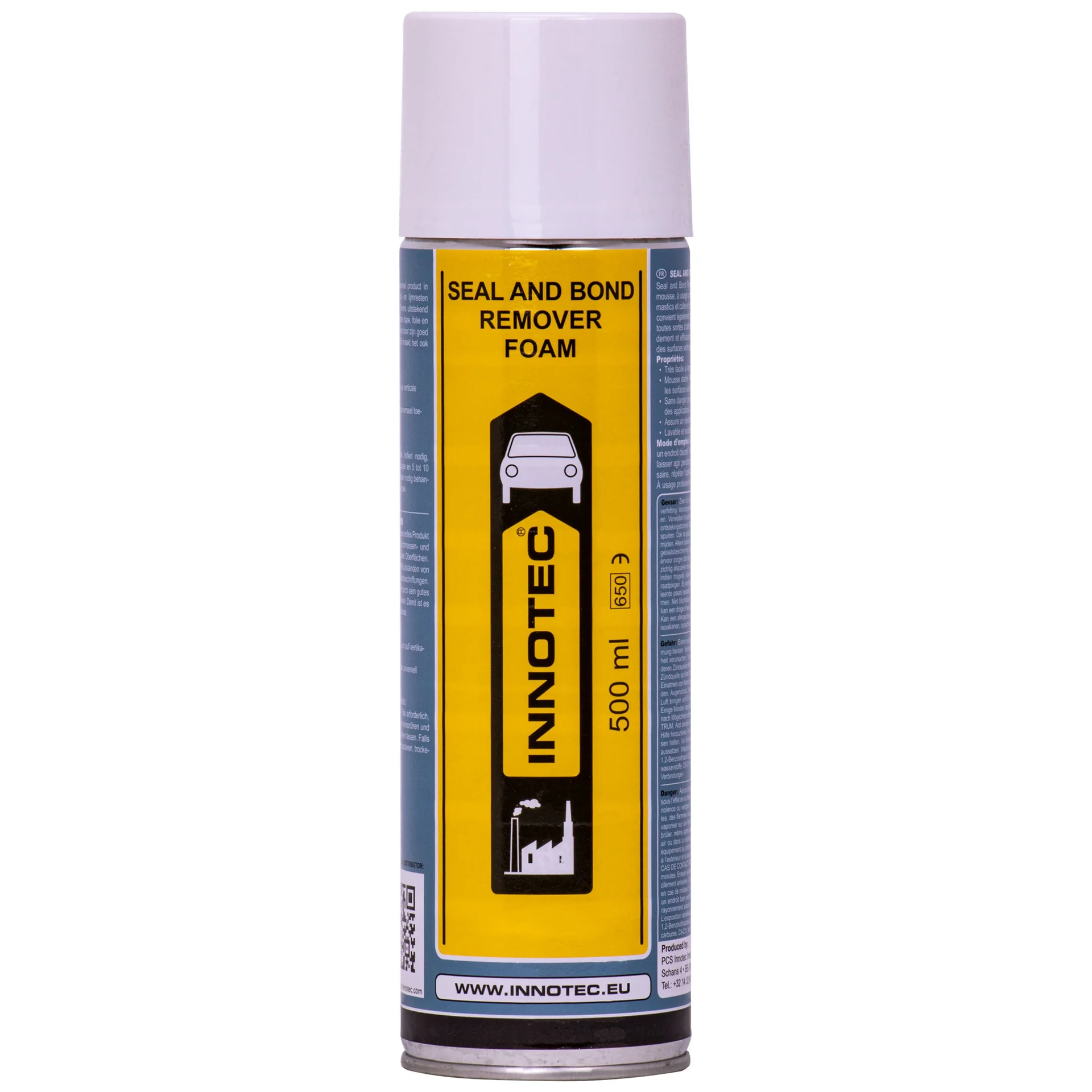 "Lijmresten verwijderen, kitresten verwijderen, Innotec Seal and Bond Remover Foam 500 ml, kleefresten verwijderen image"