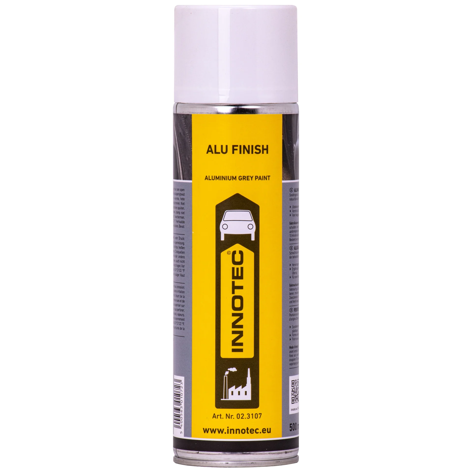 "Aluminium verf, 500 ml, alugrijze spuitlak, Alu Finish image"