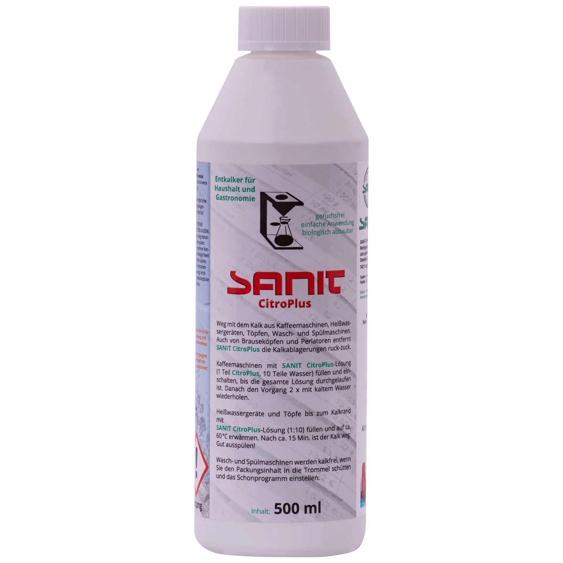 "Kalk verwijderen, kalkreiniger, sanitair ontkalker, Citro Plus 500 ml image"