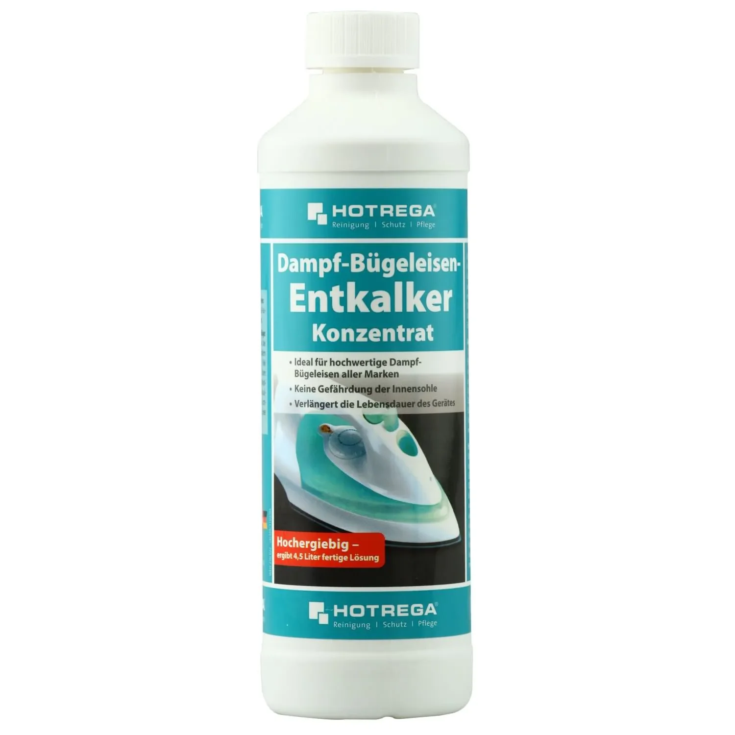 "Stoomstrijkijzer ontkalker, 500 ml, concentraat, strijkijzer ontkalken, stoomstrijkijzer reiniger image"