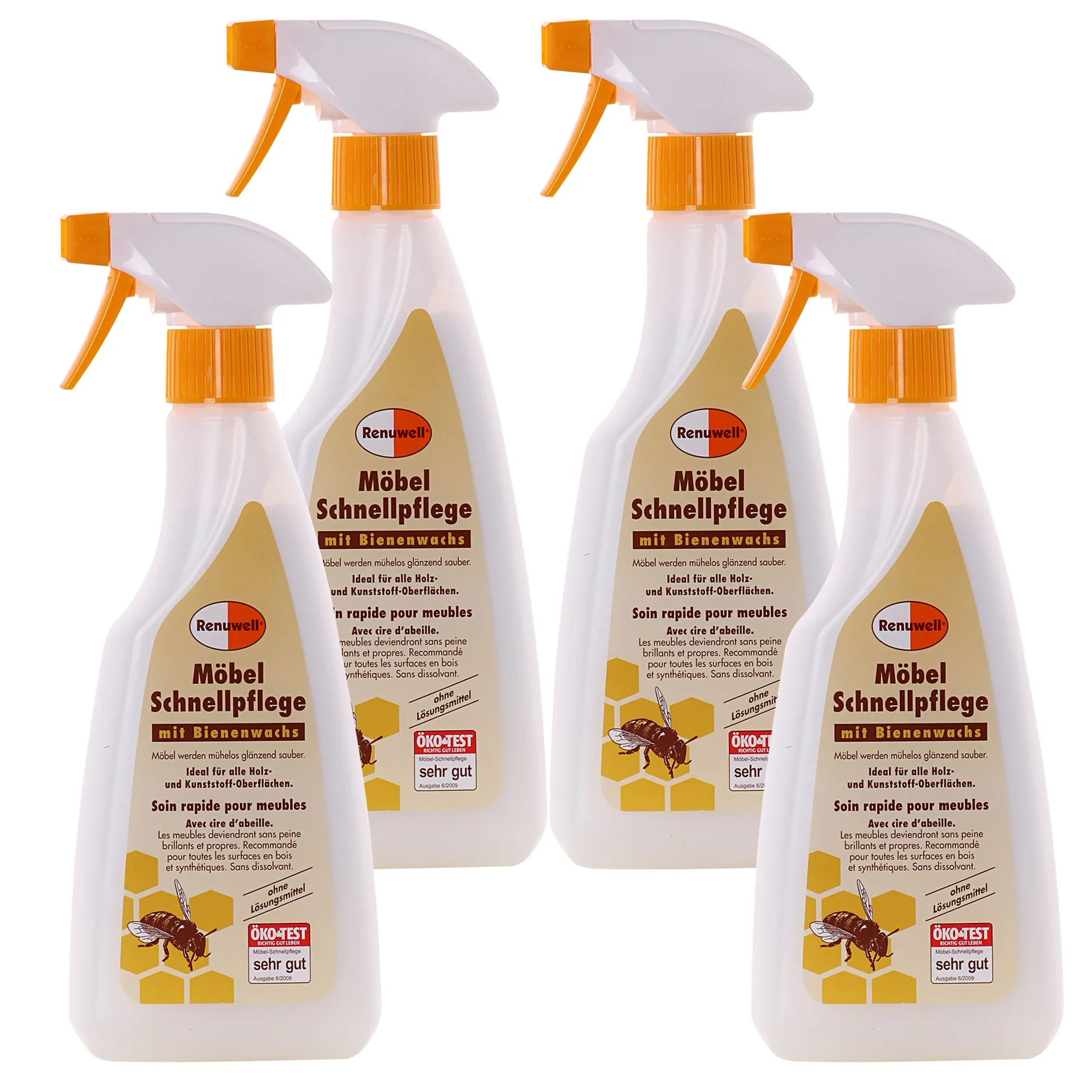 "Meubel onderhoud, meubel reiniger, meubel polish, 500 ml x 4 Flaschen image"