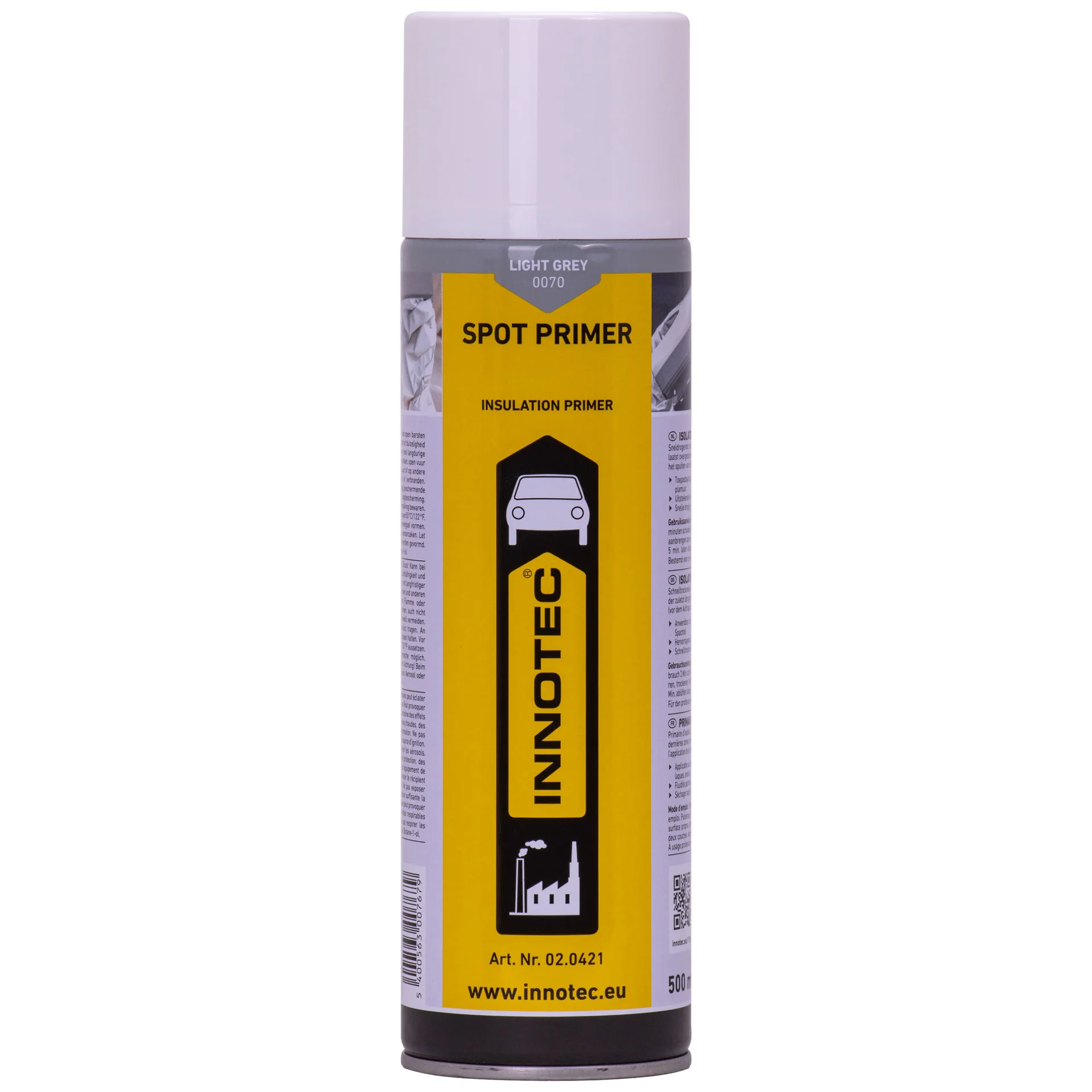 Isolatieprimer, Primer grijs, Spotprimer 500ml, hellgrau, Primer spuitbus