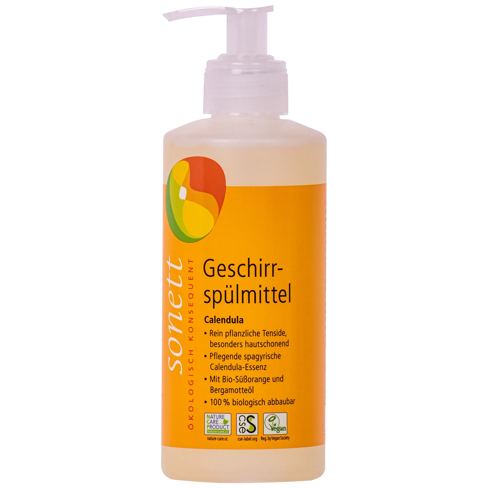 Afwasmiddel calendula, natuurlijk afwasmiddel, 300ml, afwasmiddel gevoelige huid