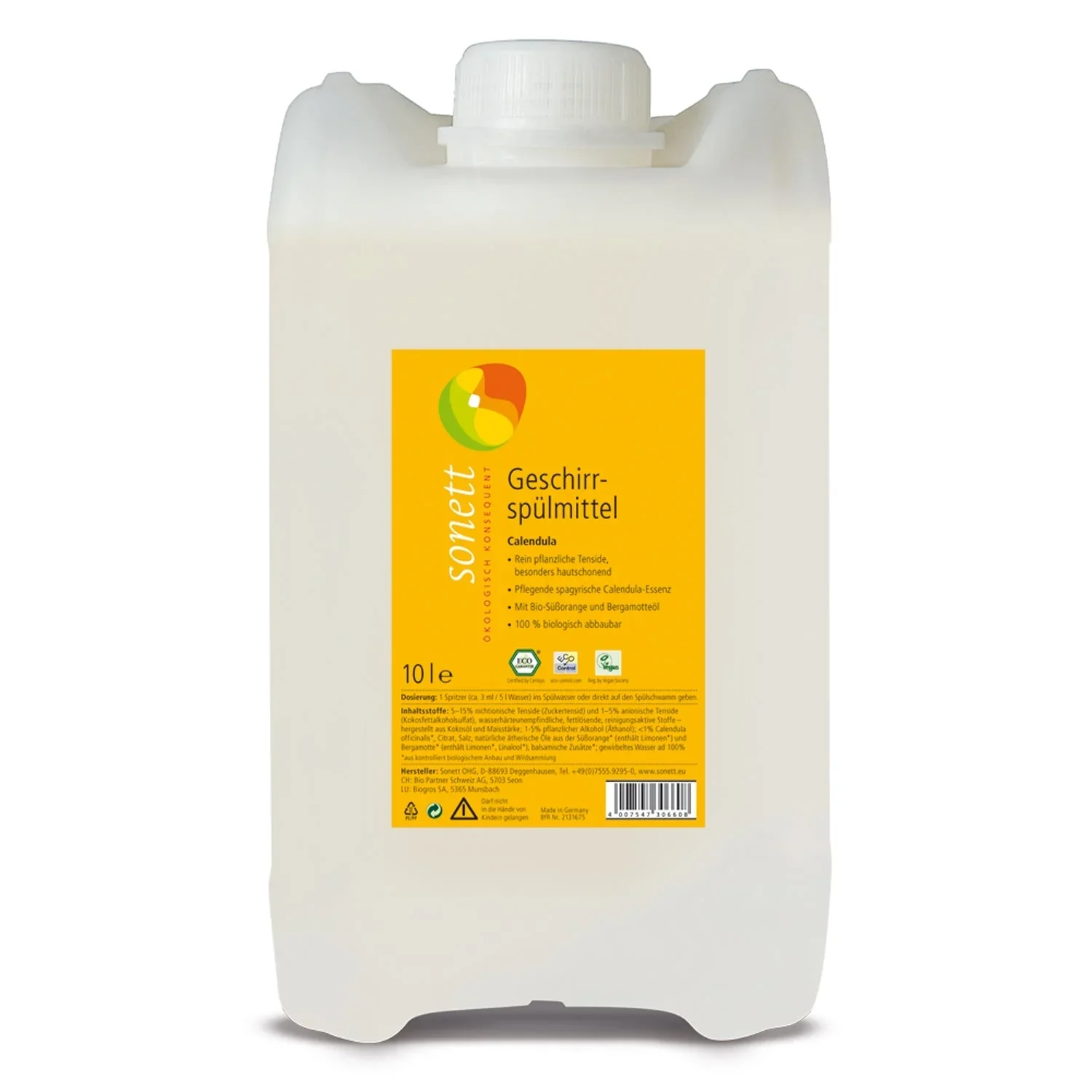 "Afwasmiddel grootverpakking 10 Liter, ecologisch afwasmiddel, afwasmiddel calendula image"
