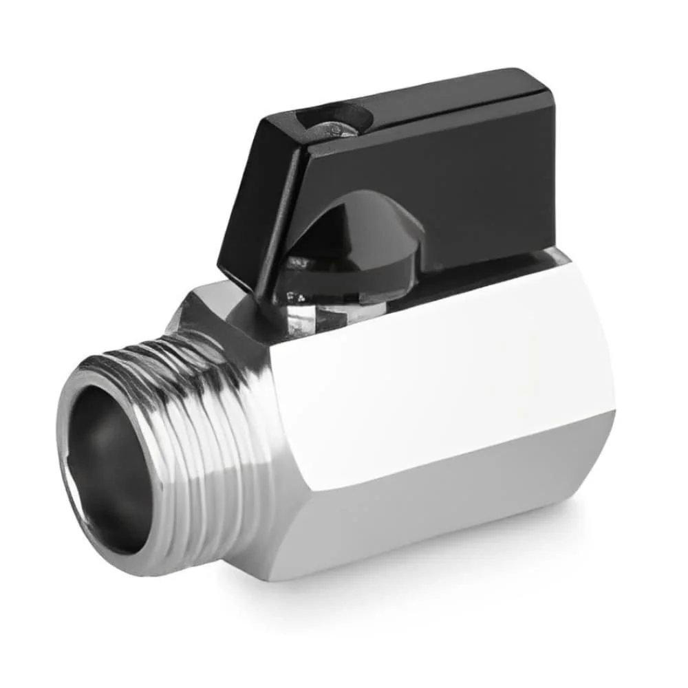 "Mini Kogelkraan 1/2 inch Messing Verchroomd image"