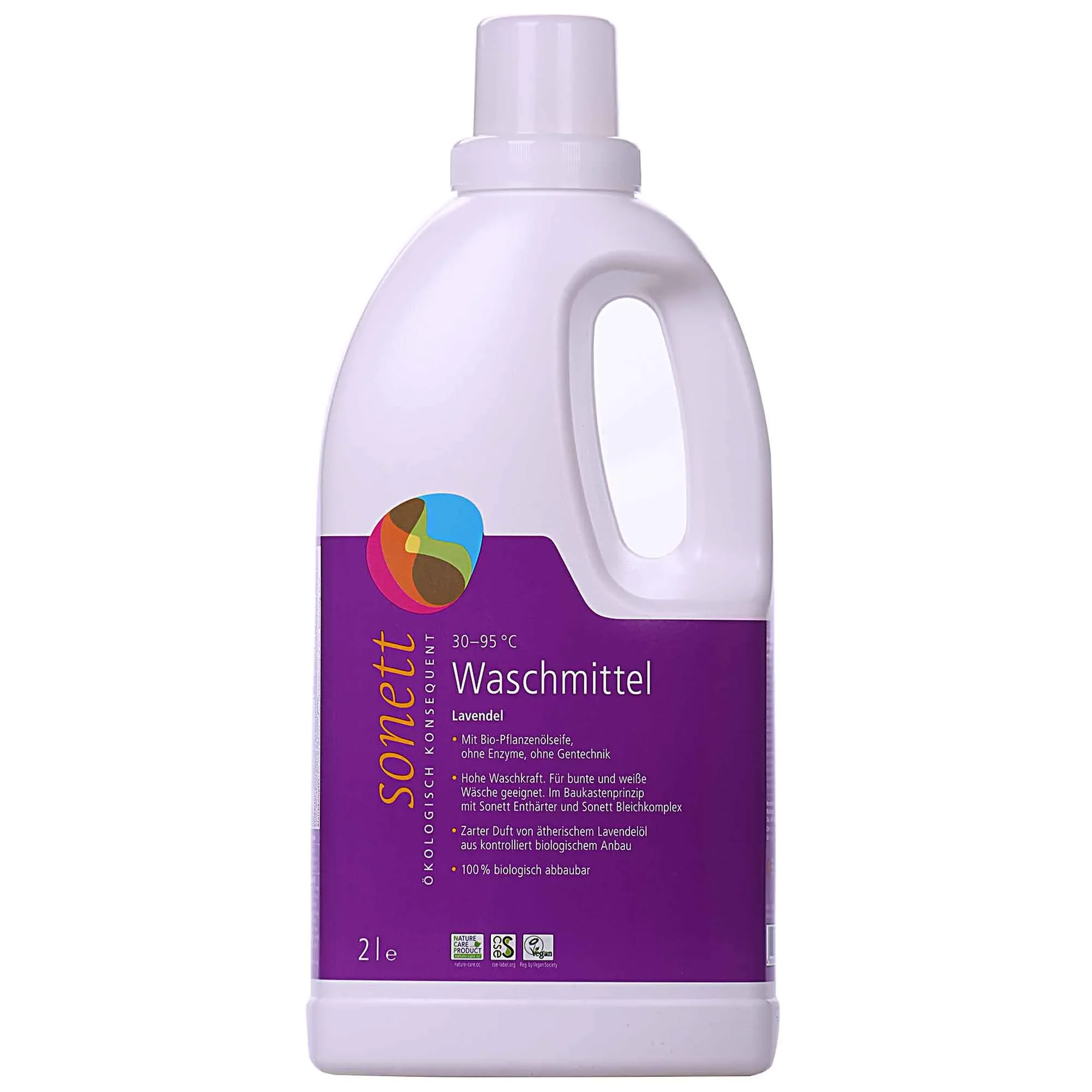 "Wasmiddel lavendel, vloeibaar, 2 liter, voor bonte was, ecologisch image"
