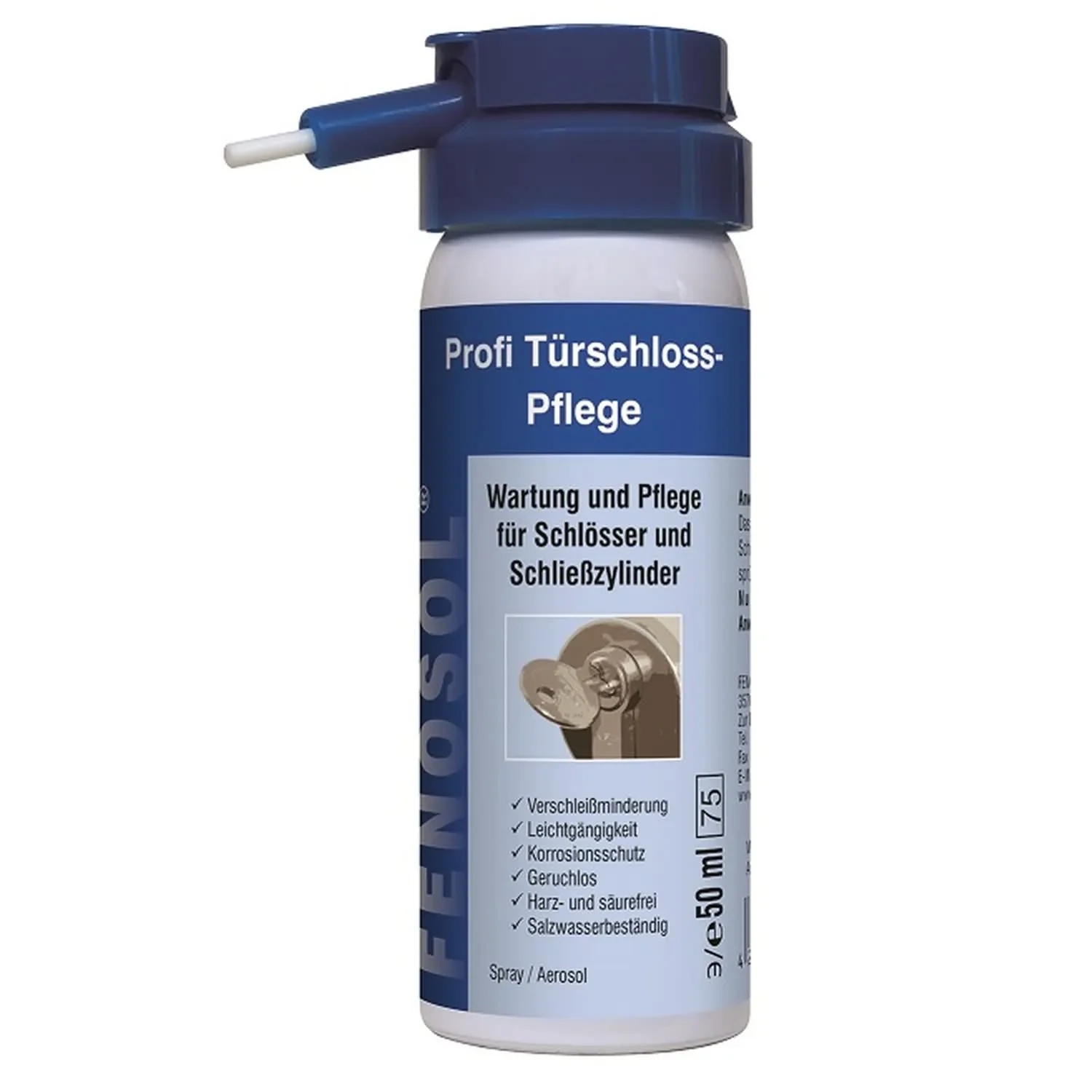 "Deurslot onderhoud, slot smeren, FENOPLAST Fenosol Türschlosspflege PROFI 50 ml image"