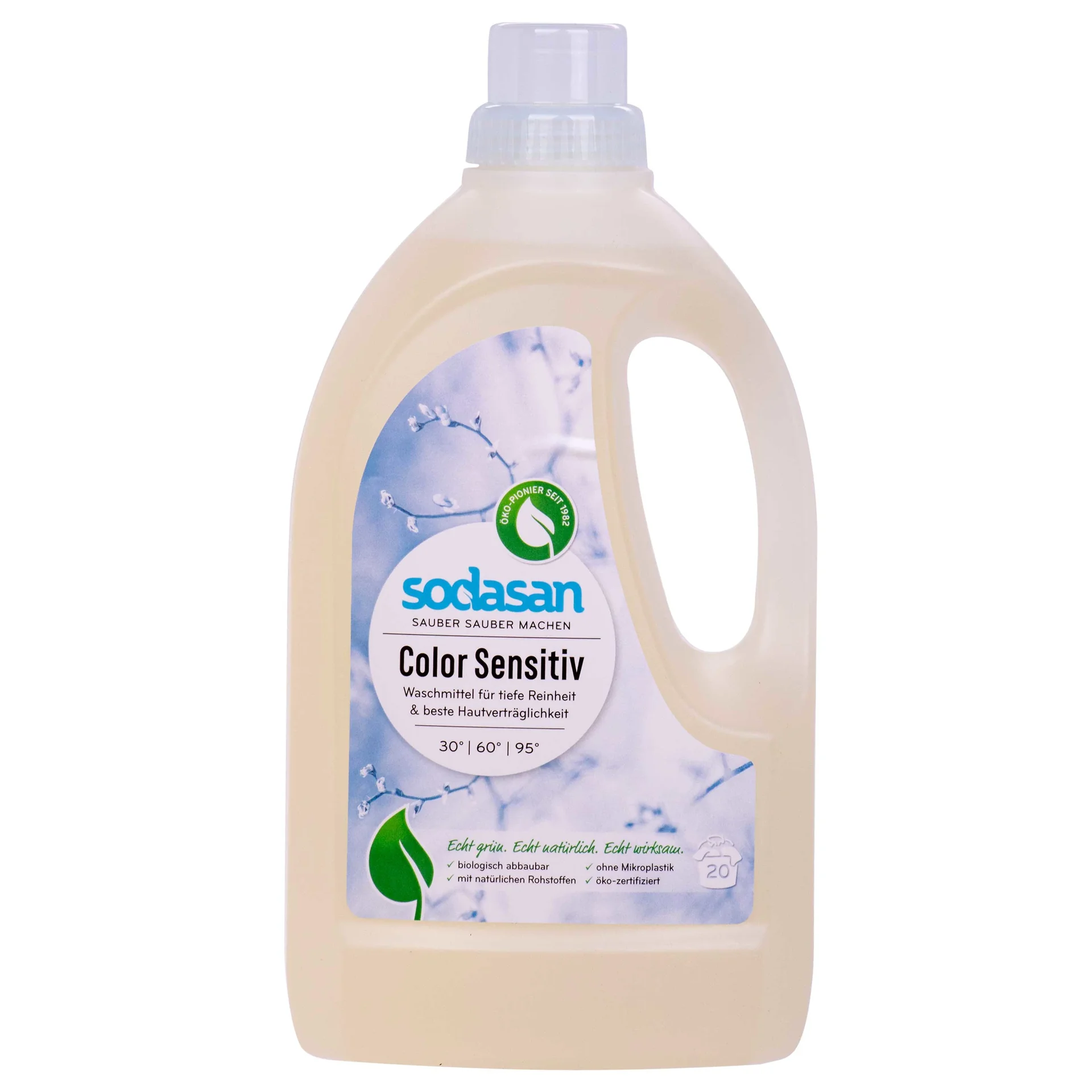 "Wasmiddel gevoelige huid, kleurwasmiddel, sensitief vloeibaar wasmiddel 1,5 Liter, parfumvrij wasmiddel, wasmiddel baby image"