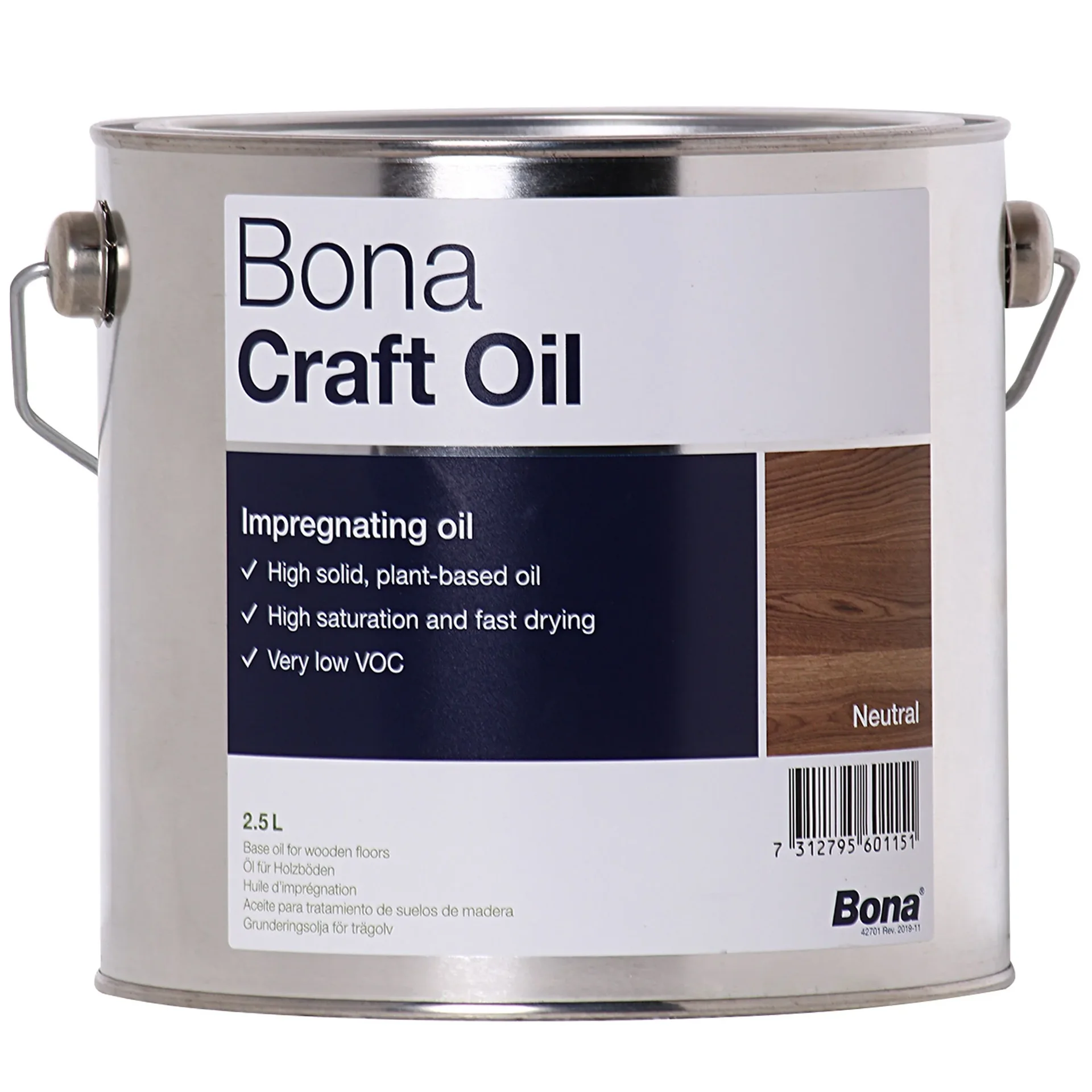 "Olie voor houten vloer 2,5 Liter, parket olie, natuurlijke vloerolie image"