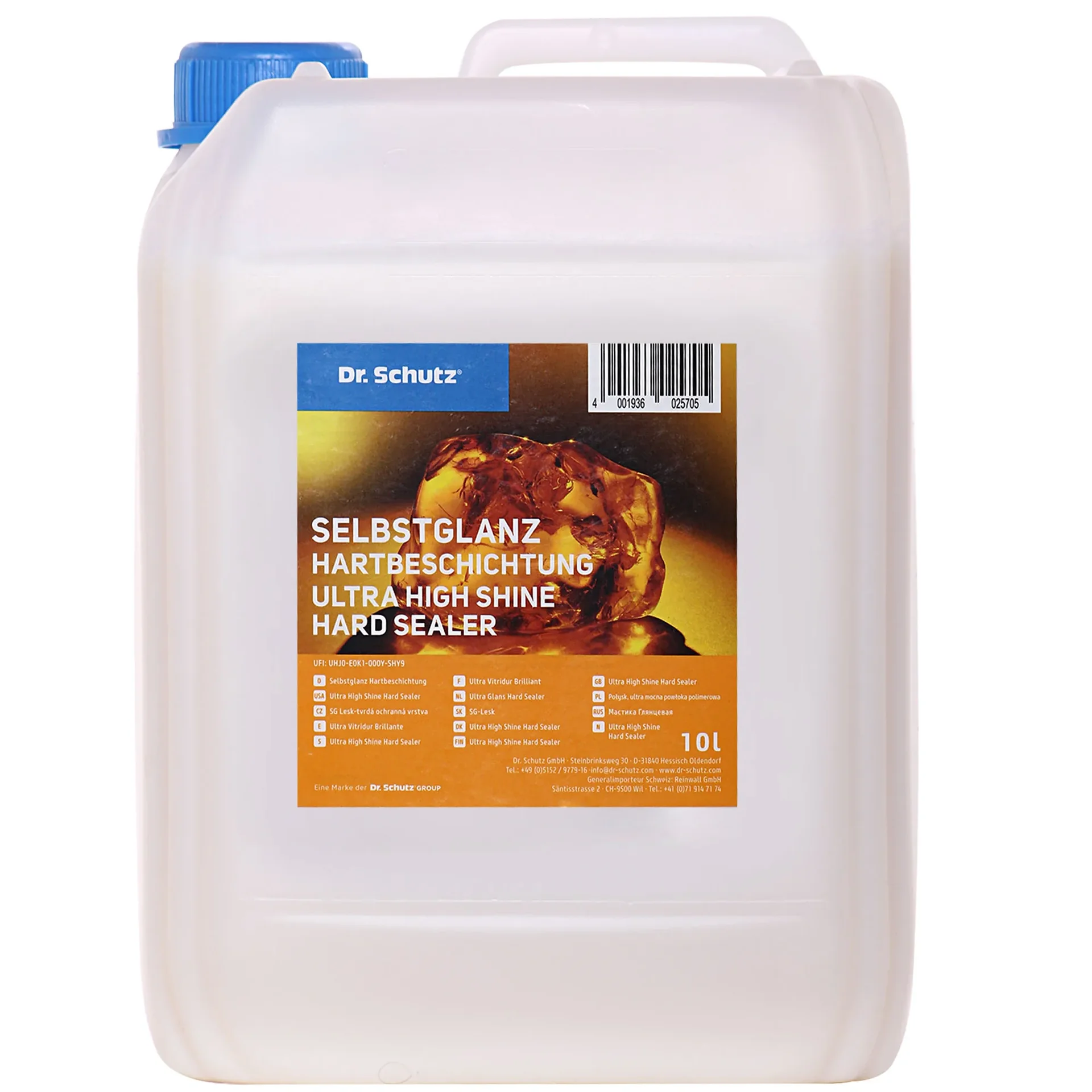 "Zelfglanzende vloercoating 10 Liter, glanzende harde vloer coating voor 200m² image"