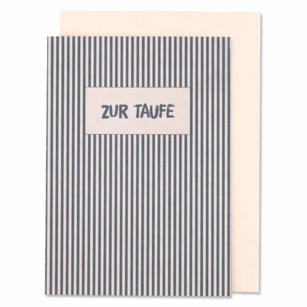 "Ava & Yves vouwkaart doop roze-blauw gestreept image"