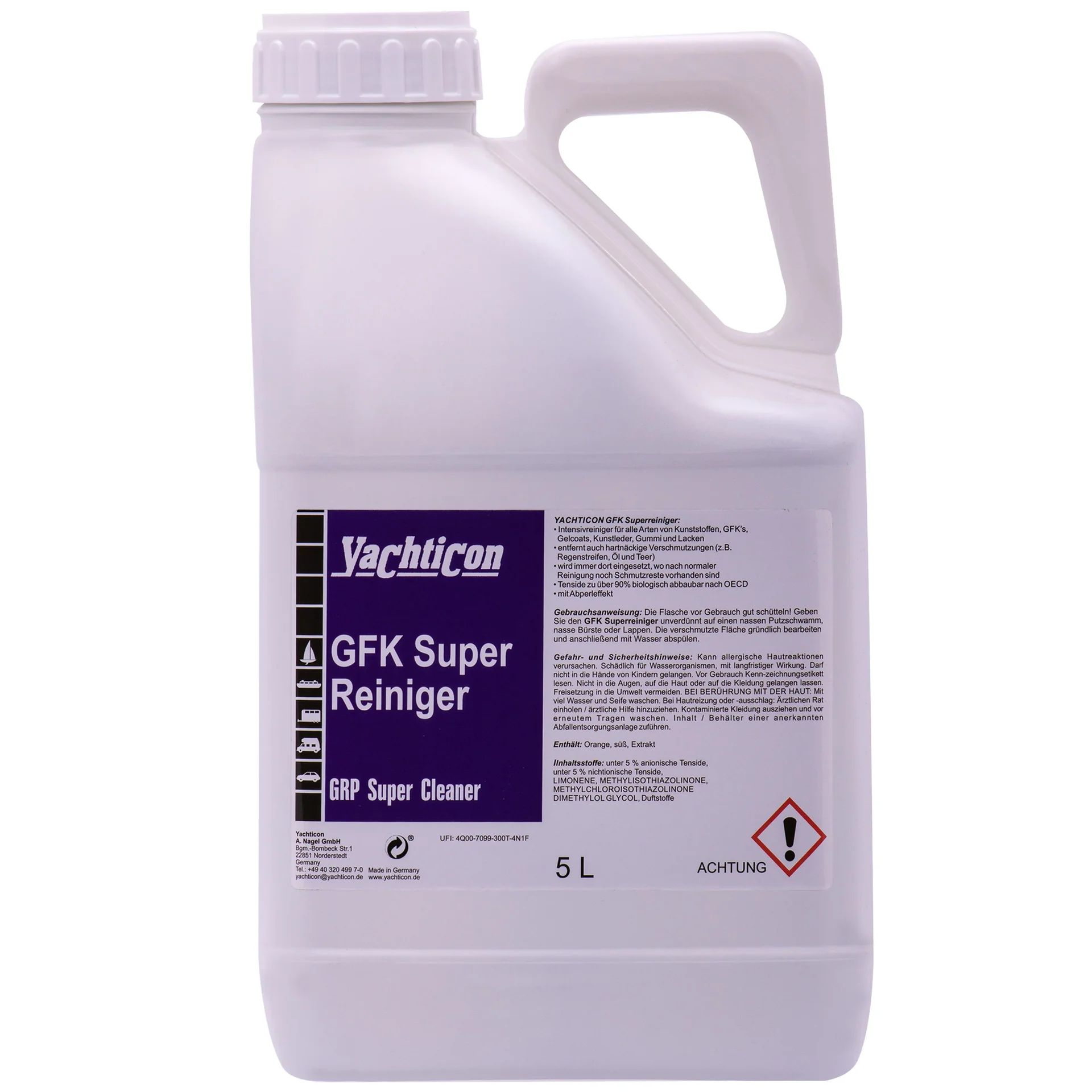 "Boot reiniger 5 Liter, GFK Superreiniger, kunststof reiniger image"