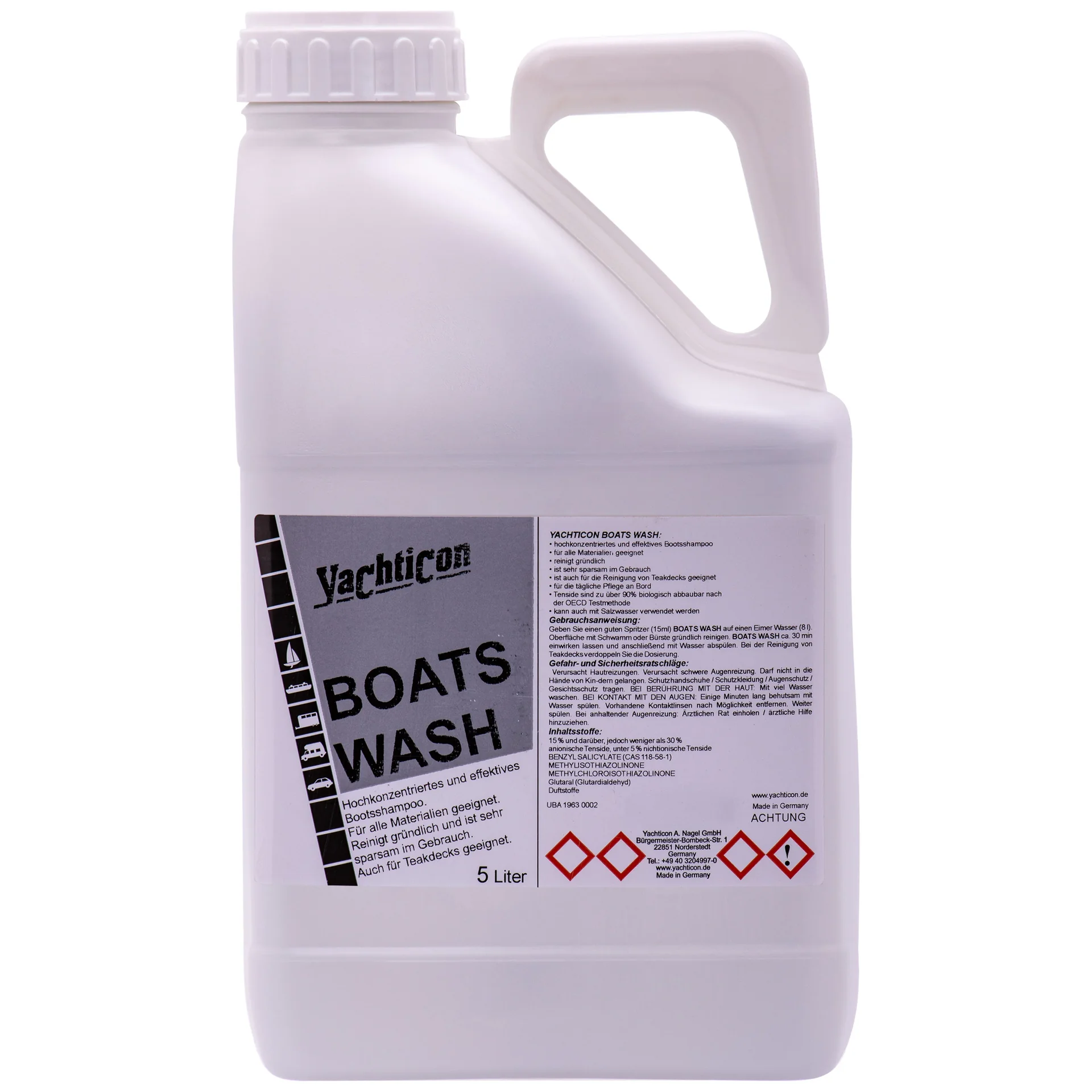 Boot shampoo 5 liter, boot reiniger, boot wassen
