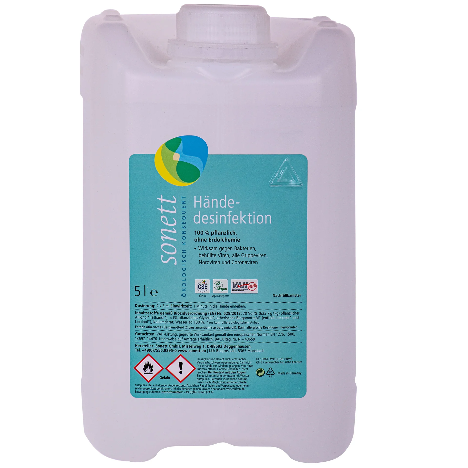 "Handdesinfectie 5 liter, handdesinfectiemiddel, desinfectiemiddel handen image"