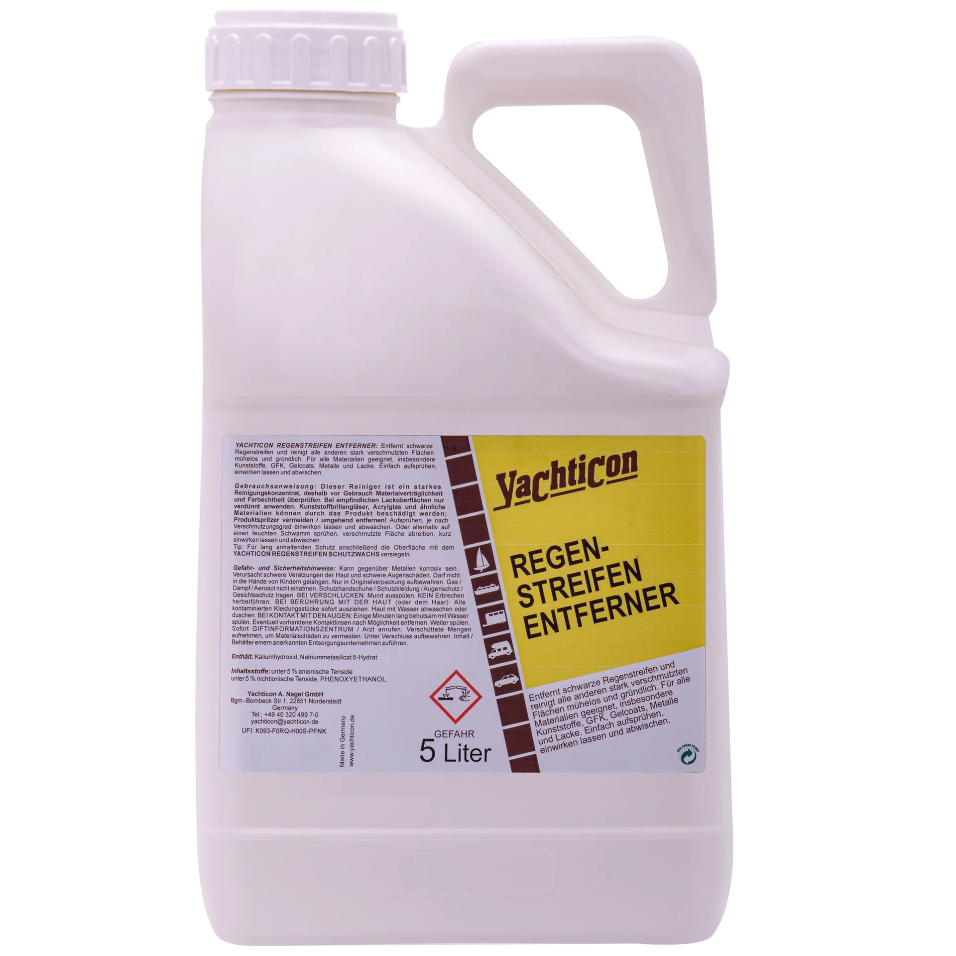 "Regenstrepen verwijderen 5 liter, Regenstreep verwijderaar, Boot reiniger regenstrepen image"