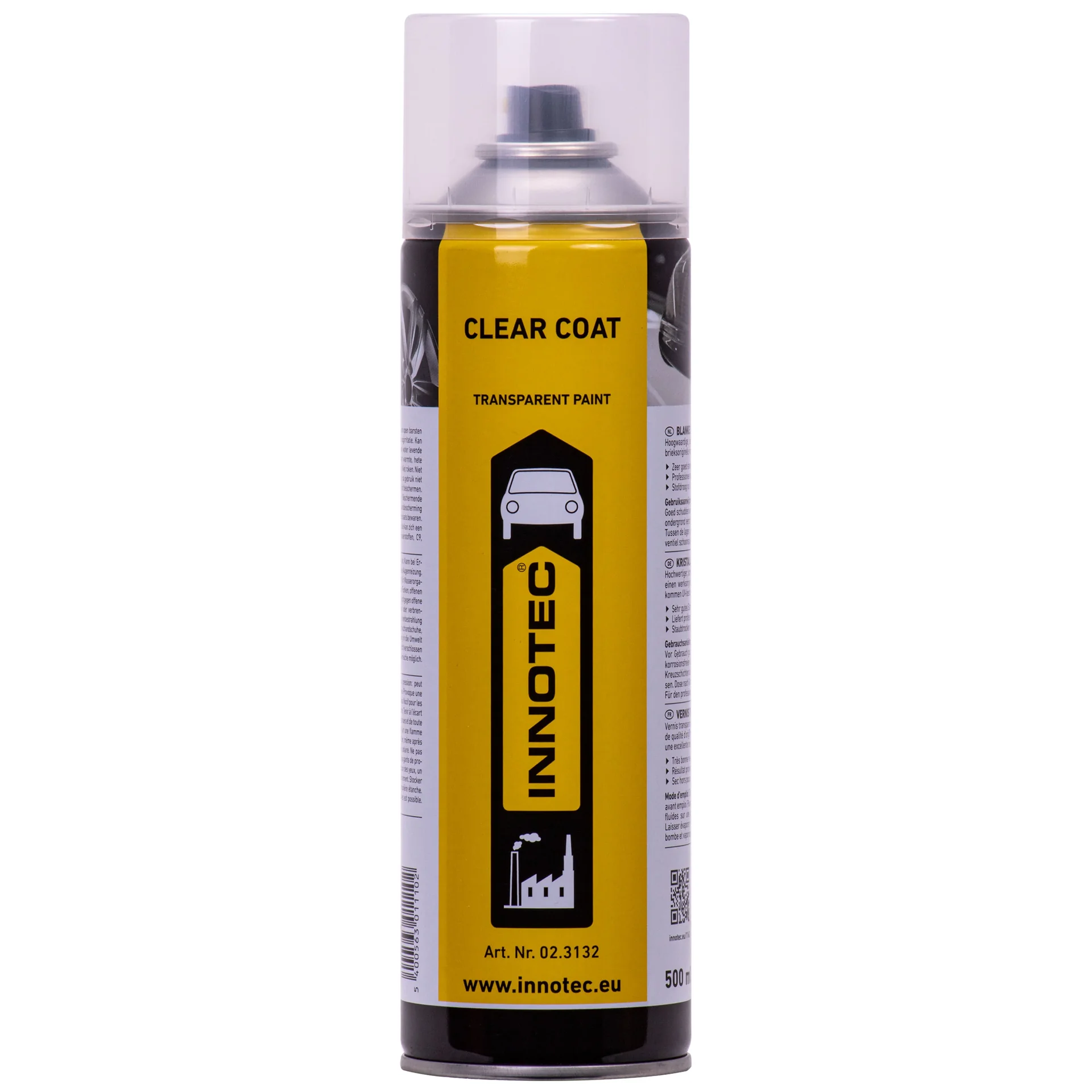 Blanke lak, transparante lak, 500 ml, autolak blank, sneldrogende lak