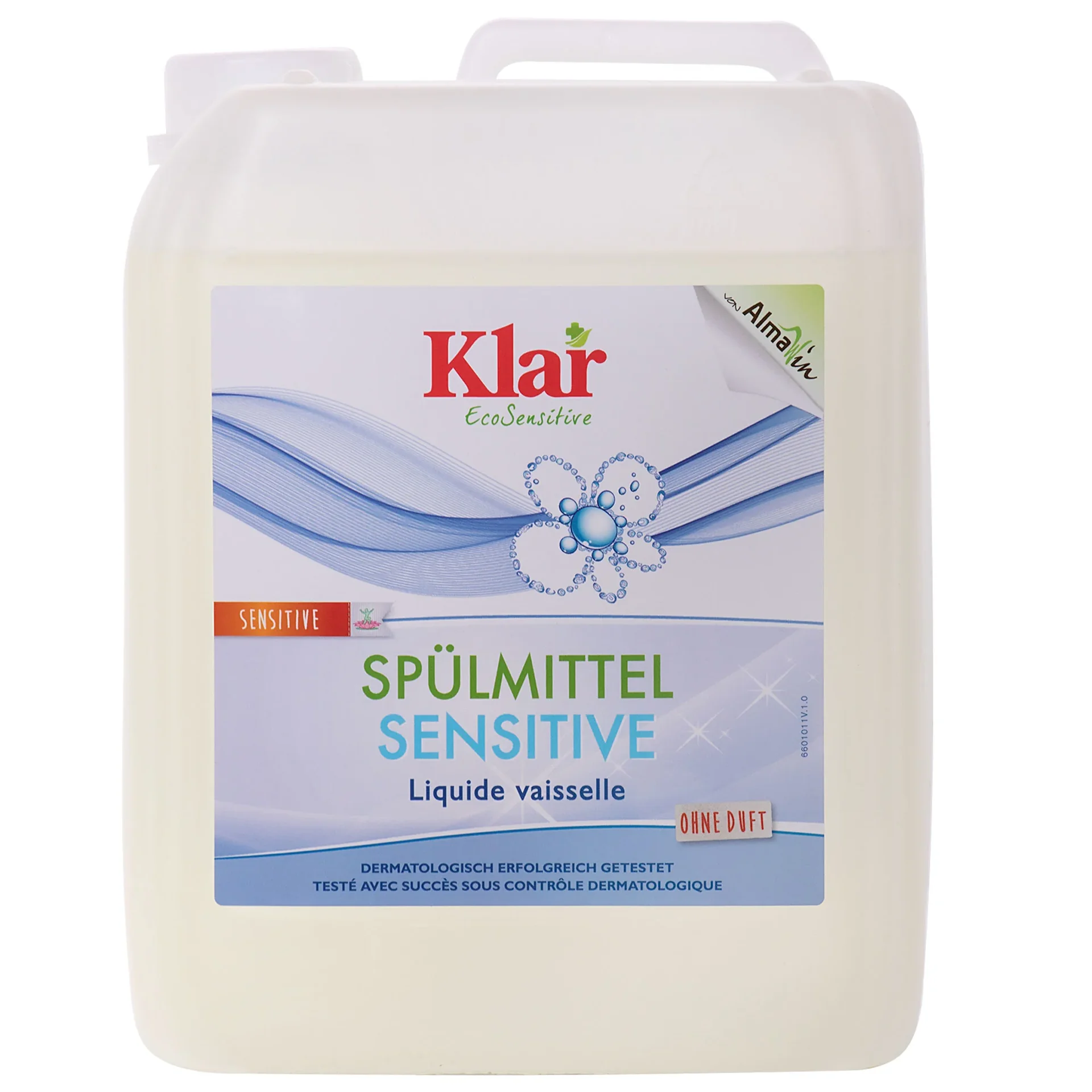 "Afwasmiddel gevoelige huid, 5 liter, parfumvrij, ongeparfumeerd, allergie, eczeem image"