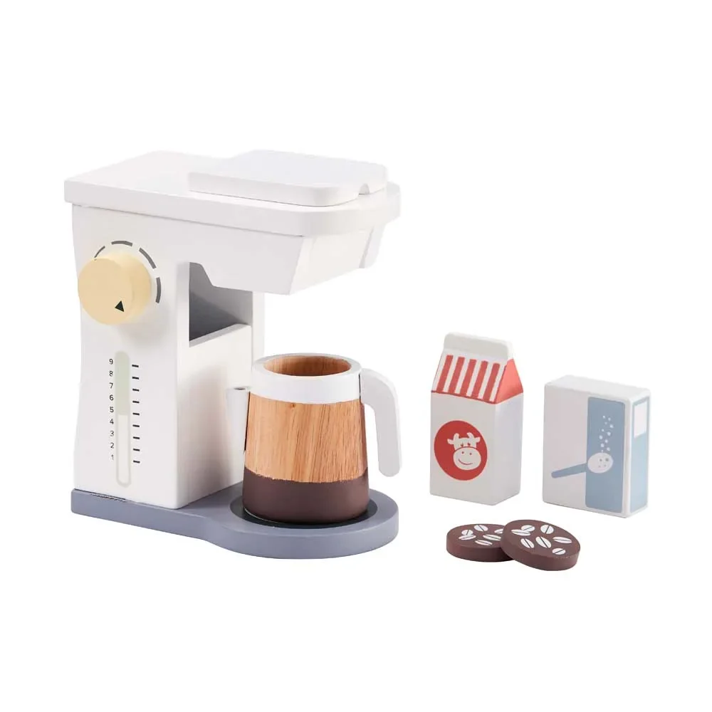 "Kids Concept houten koffiezetapparaat met accessoires image"