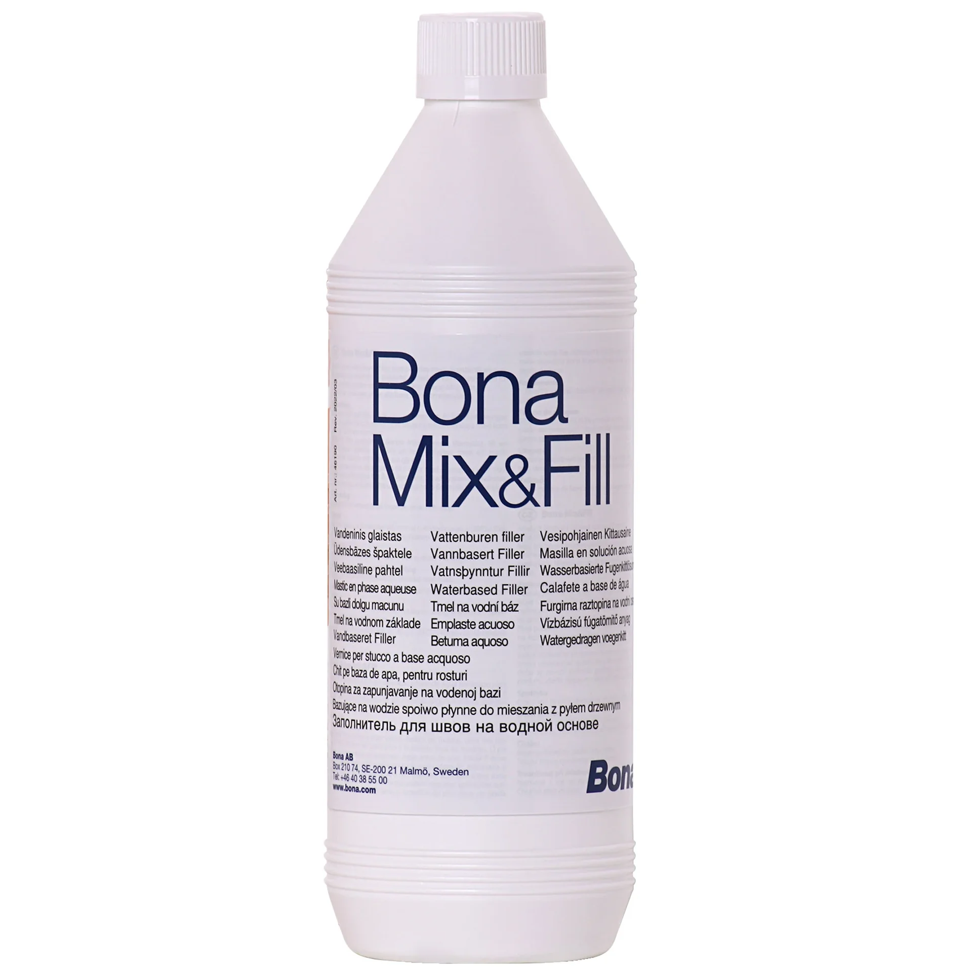 "Parket vulmiddel, Hout vulmiddel, Parket reparatie, BONA Mix & Fill 1 Liter wasserbasierter Fugenkitt image"