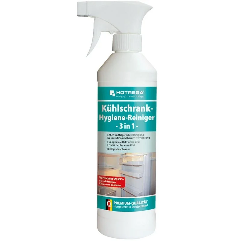 "Koelkast reiniger, 3 in 1, 500 ml spuitfles, koelkast hygiene image"