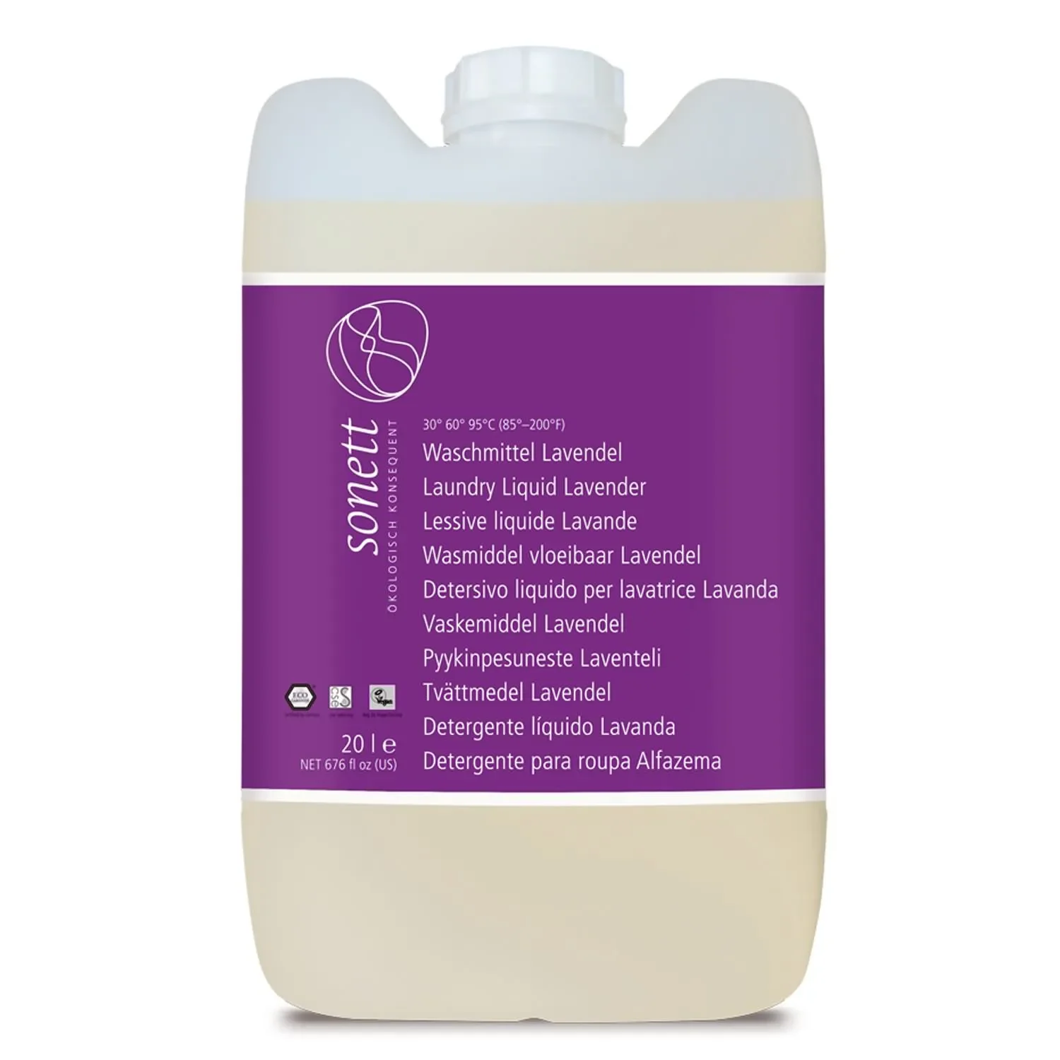 "Vloeibaar wasmiddel 20 Liter, wasmiddel lavendel, ecologisch wasmiddel image"