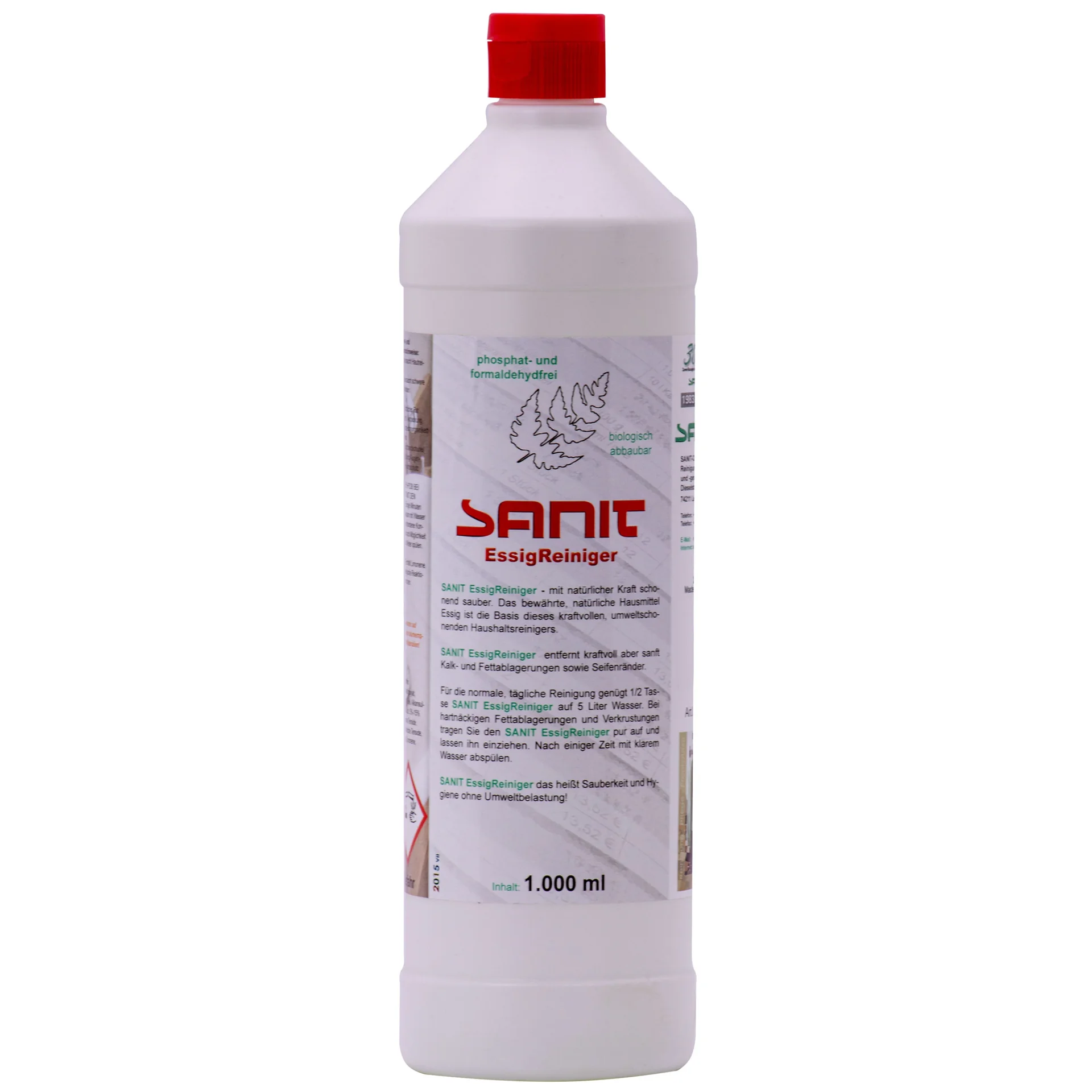 "Azijn reiniger 1 Liter, schoonmaak azijn, natuurlijke antikalk reiniger image"