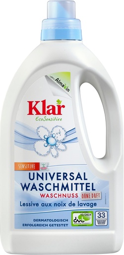 "Wasmiddel Wasnoot, Universeel Wasmiddel, Vloeibaar Wasmiddel 1,5 Liter, geschikt voor 20°C tot 95°C image"