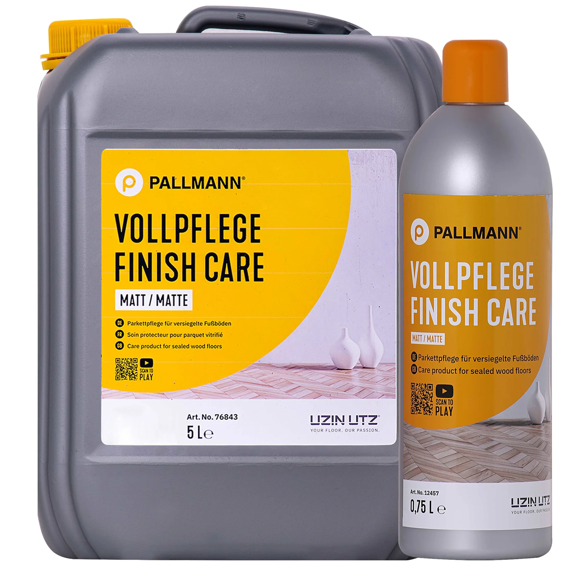 "Onderhoud vloer, Vloeronderhoud mat, Matte vloer onderhoud, PALLMANN Vollpflege matt Finish Care image"