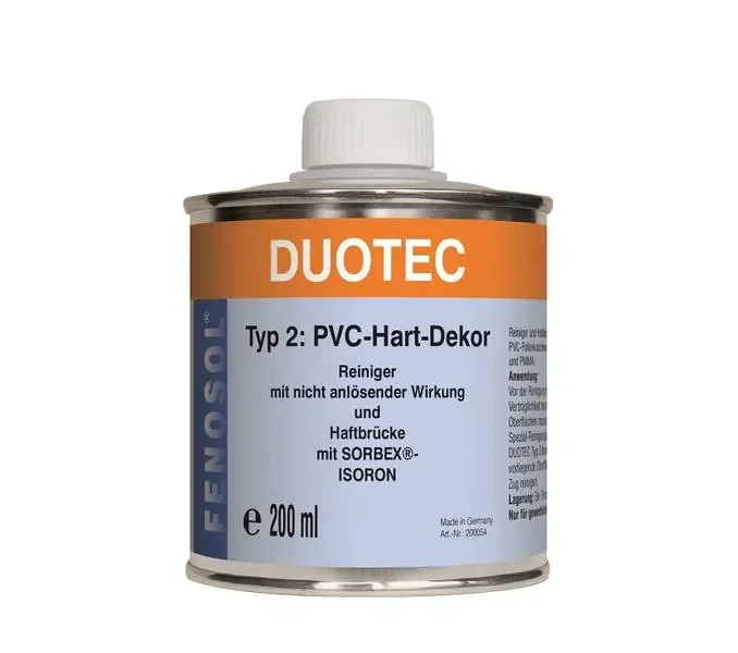 "PVC lijm, PVC hard lijm, Kunststoflijm, FENOPLAST Fenosol DUOTEC 200ml, Type 2, voor PVC-Hart-Decor image"