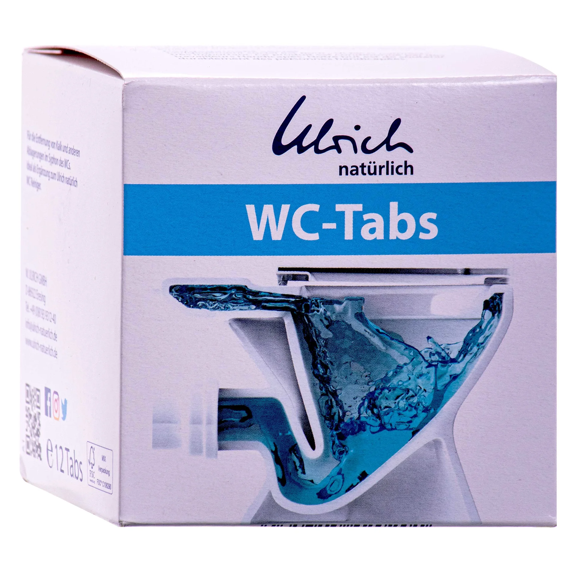 "WC Reiniger Tabletten 12 stuks, Toilet Reiniger Tabletten, Natuurlijke WC Reiniger image"