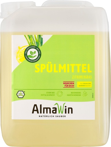 "Afwasmiddel citroengras 5 Liter, natuurlijk, ecologisch afwasmiddel, grootverpakking image"