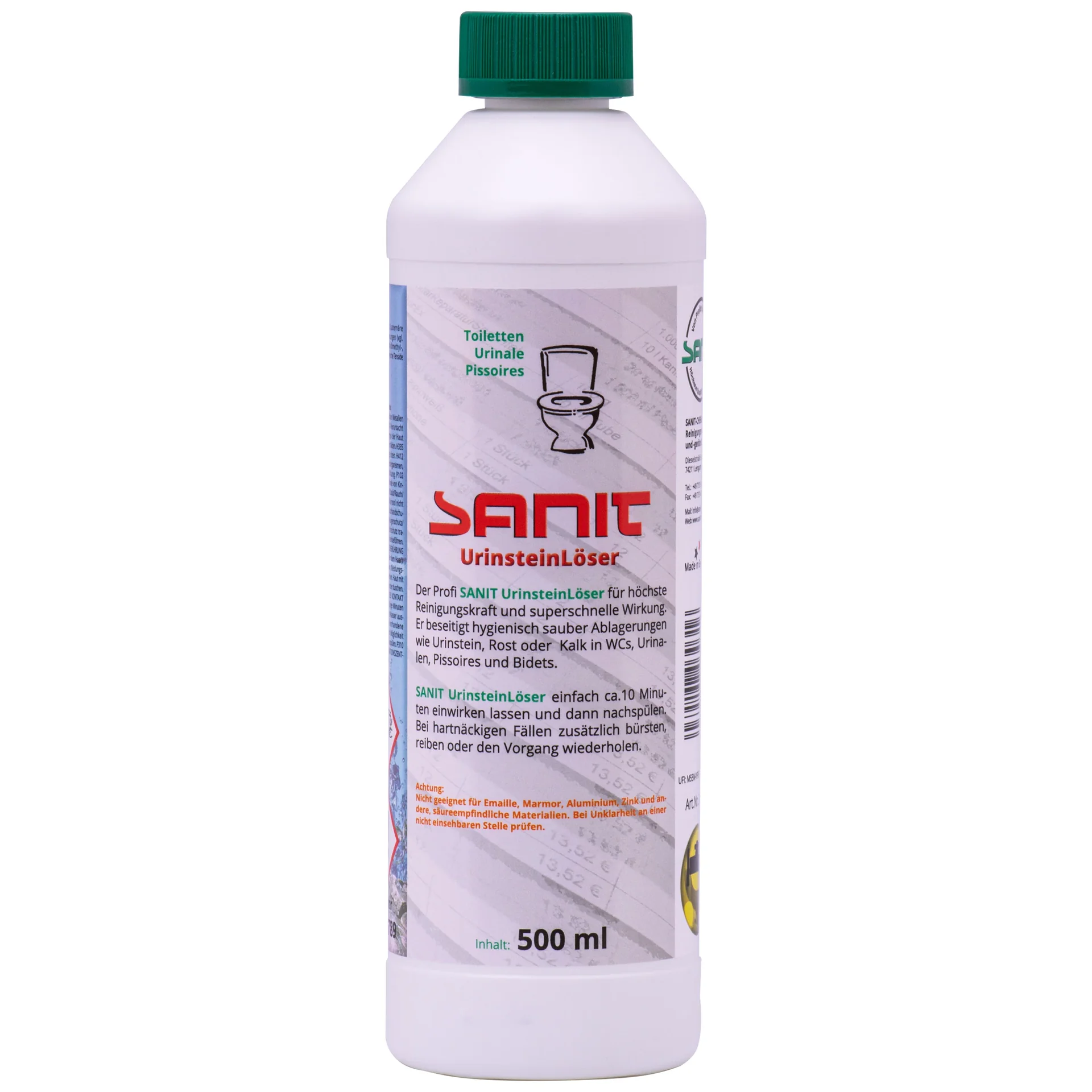 Urinesteen verwijderaar, Urinesteen toilet, Urinesteen reiniger, 500 ml