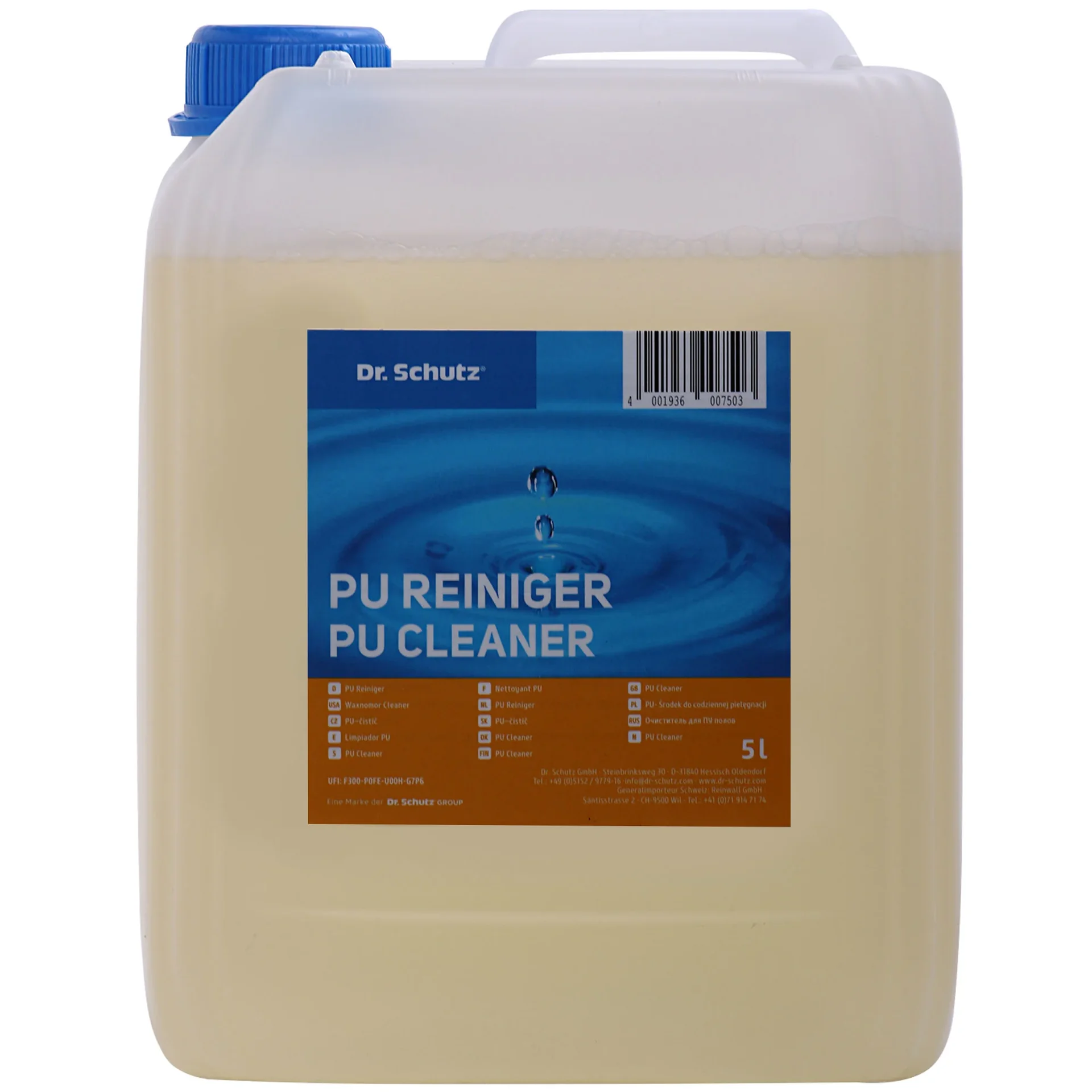 "PU Reiniger 5 Liter, Vloerreiniger PU, professionele vloerreiniger image"