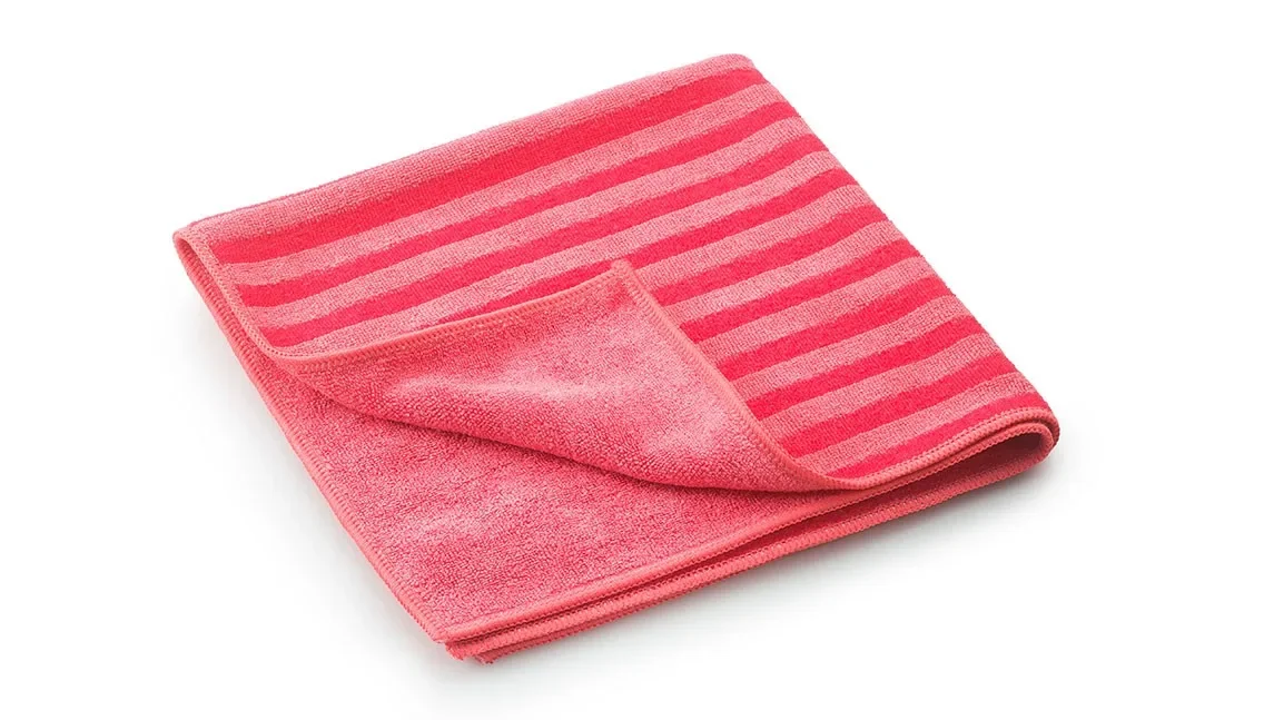 "Rode poetsdoeken, poetsdoeken rood 40x40 cm, microvezel, schoonmaakdoeken, 10 stuks image"