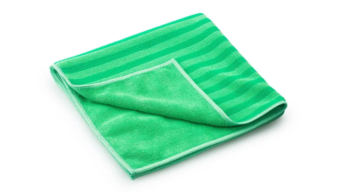 "Schoonmaakdoek, microvezeldoek, 40 x 40cm groen, poetsdoeken, 10 stuks image"