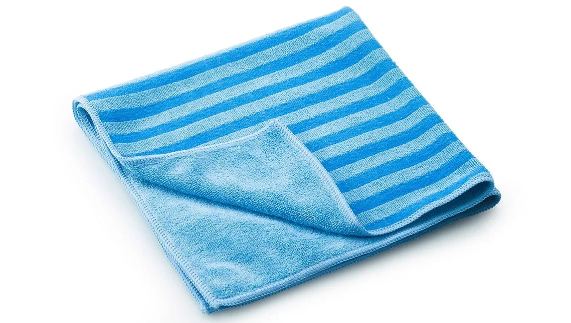 Schoonmaakdoek 40x40cm, blauw, 10 stuks, reinigingsdoek, microvezeldoek
